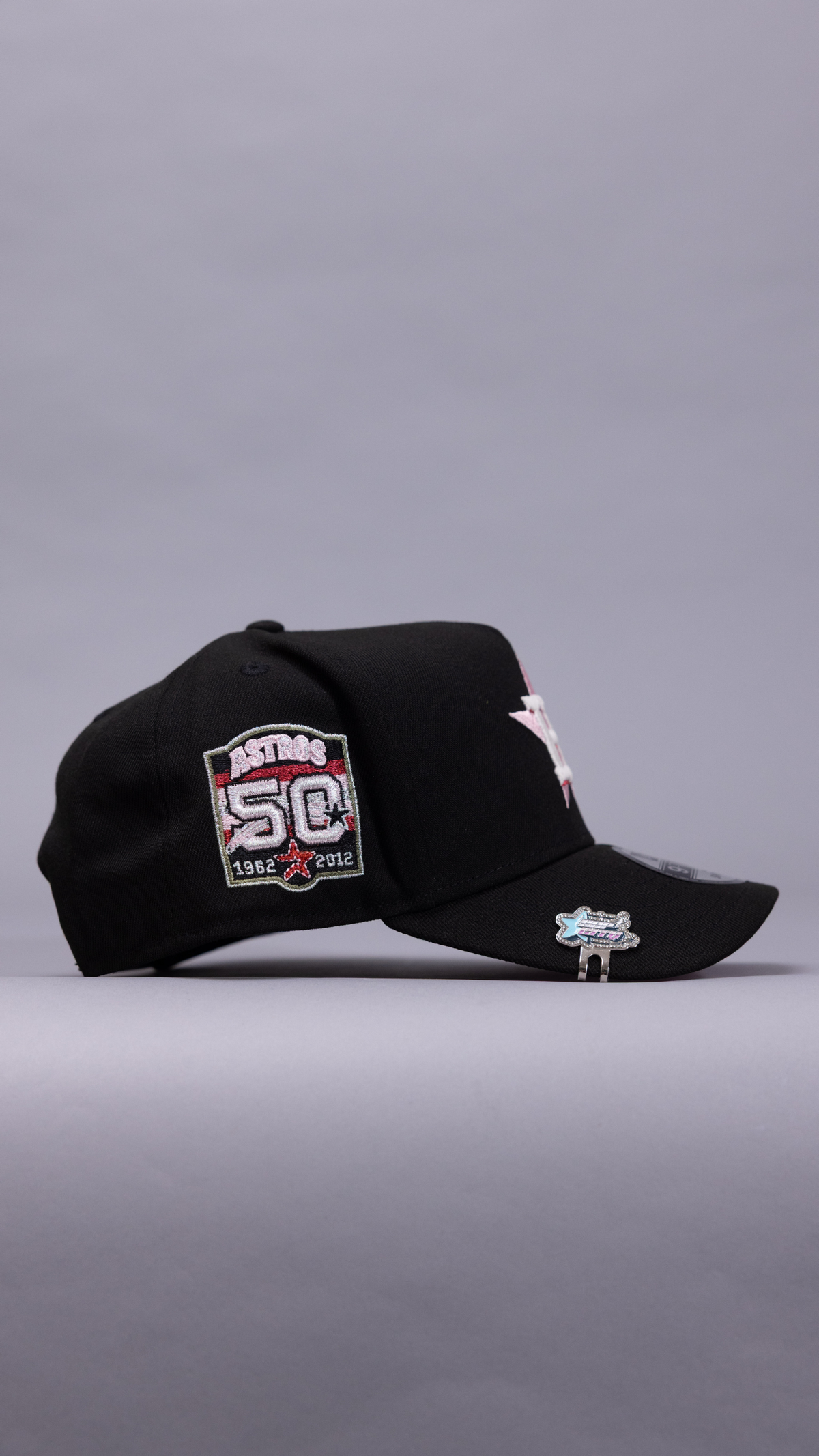 New Era 9Fifty A-Frame Black Houston Astros Snapback W/ 50th Anniversary Side Patch