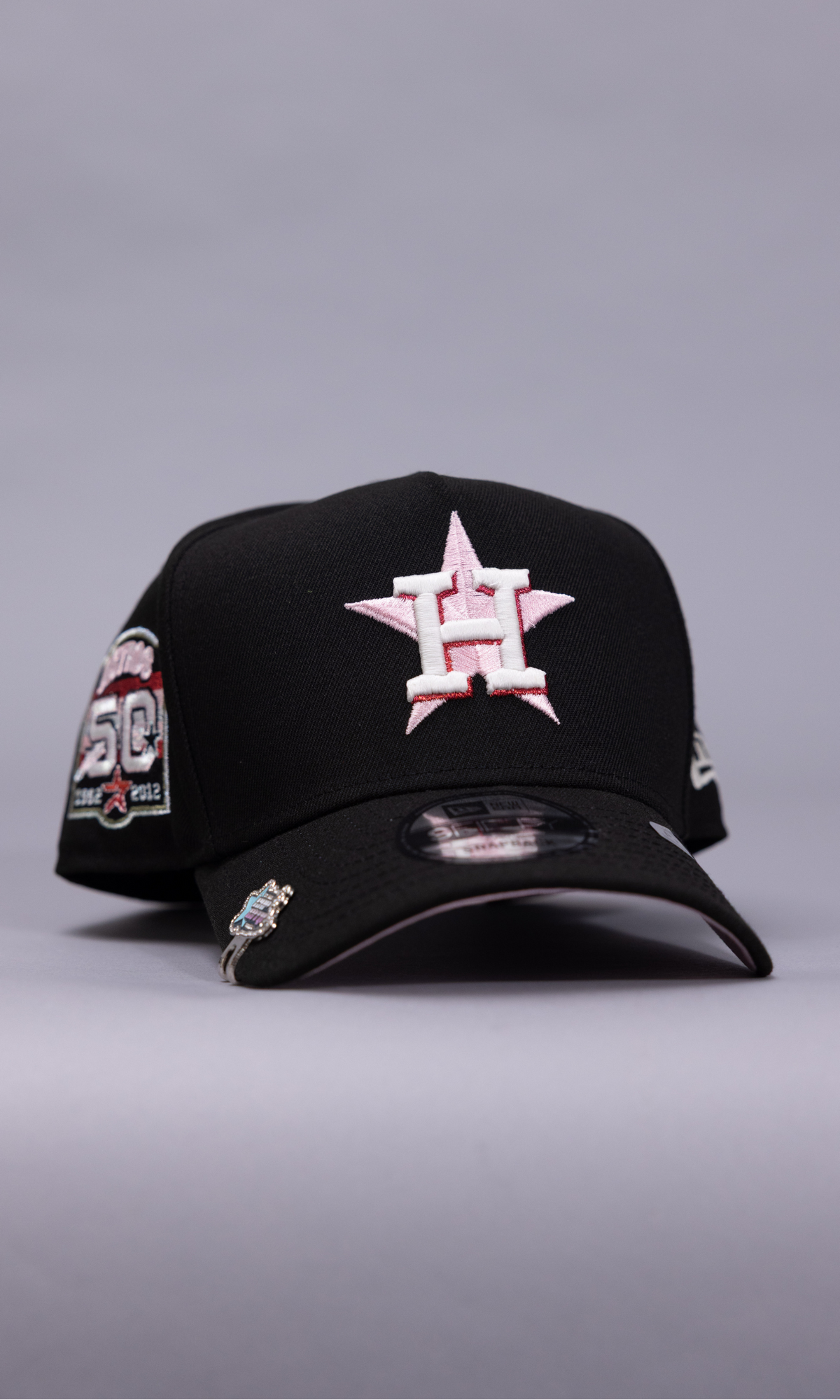 New Era 9Fifty A-Frame Black Houston Astros Snapback W/ 50th Anniversary Side Patch