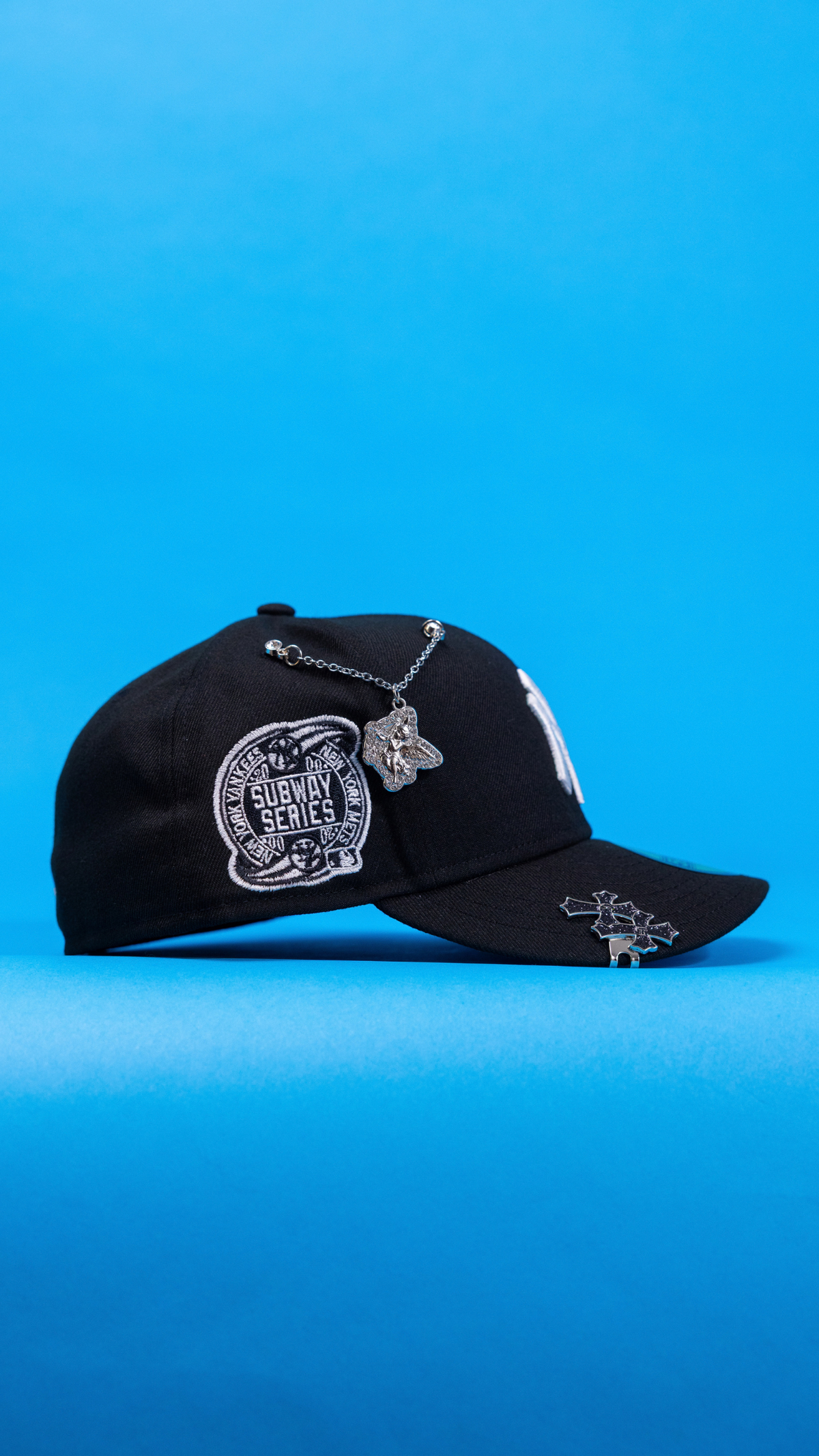 New Era Exclusive 59Fifty Black New York Yankees W/ Subway Series Side Patch