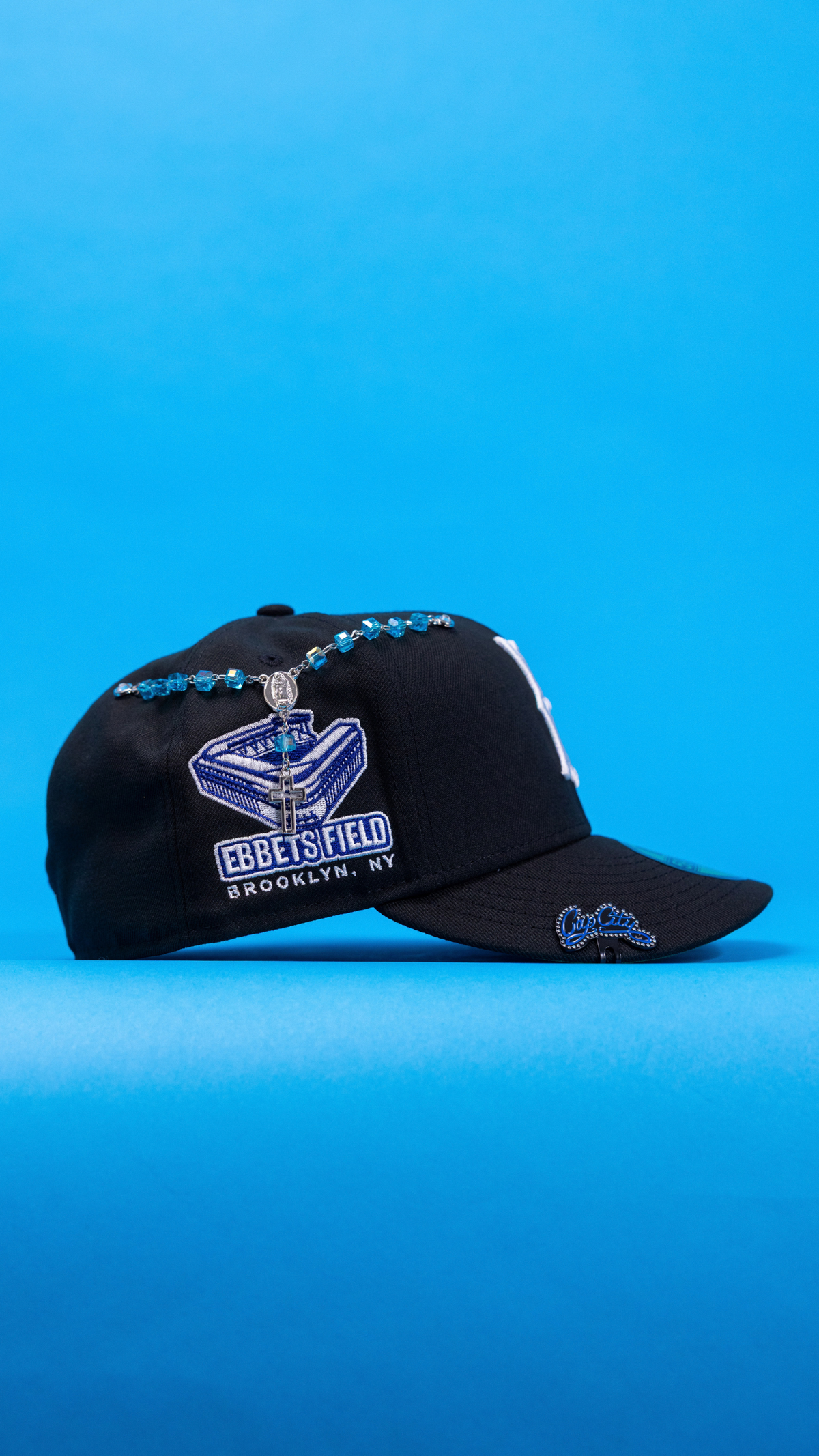 New Era Exclusive 59Fifty Black Brooklyn Dodgers W/ Ebbets Field Side Patch