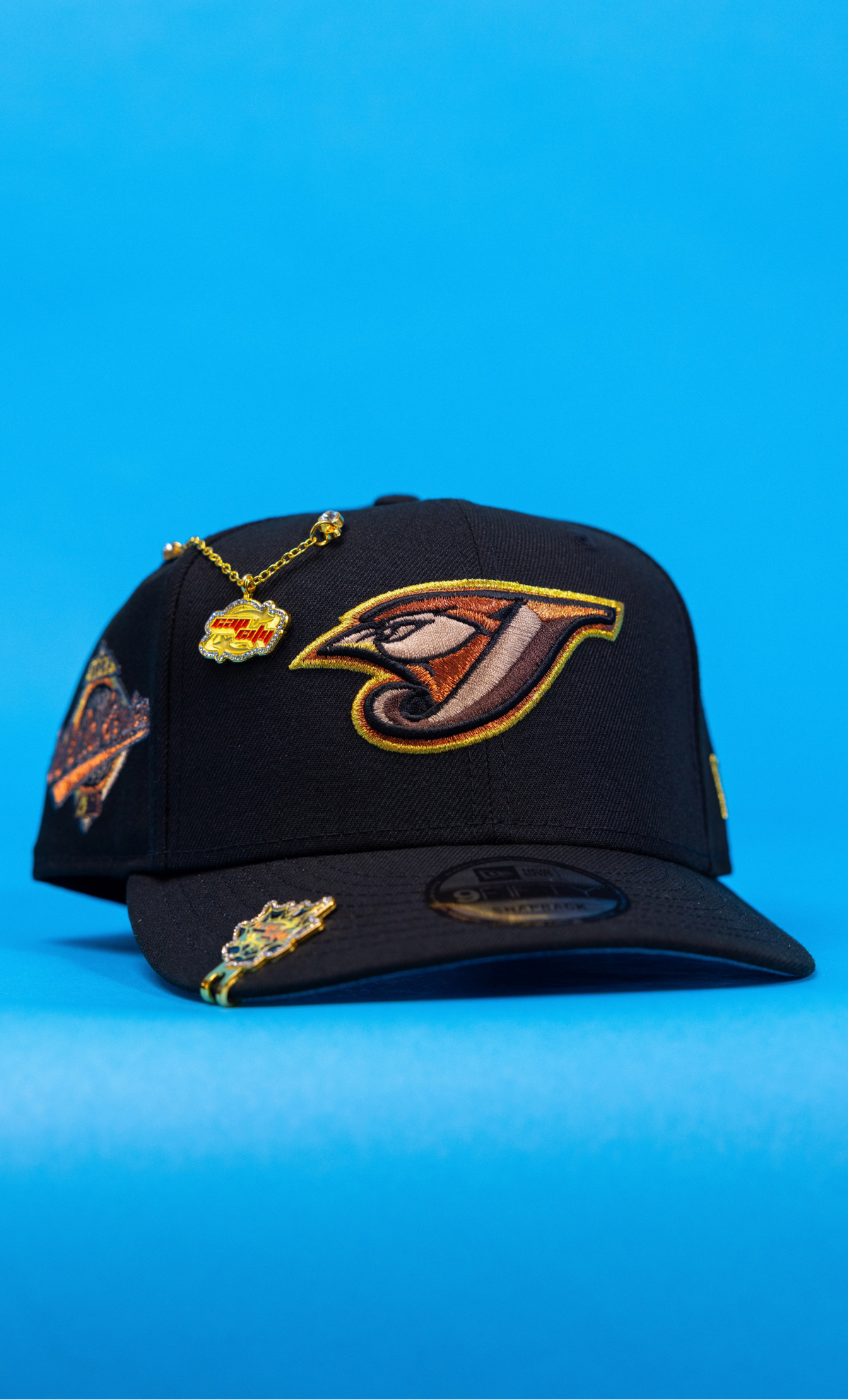 New Era Exclusive 9Fifty Black Toronto Blue Jays Snapback W/ 1993 World Series Side Patch