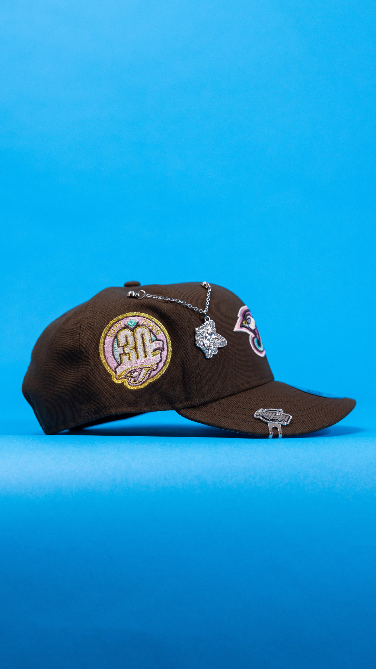New Era Exclusive 9Fifty Brown Toronto Blue Jays Snapback W/ 30th Season Side Patch