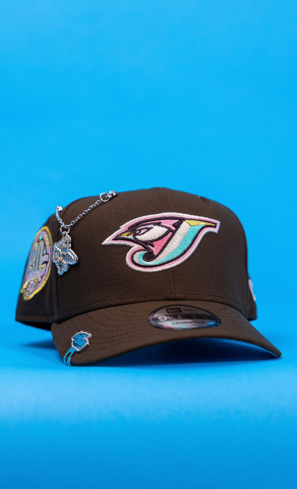 New Era Exclusive 9Fifty Brown Toronto Blue Jays Snapback W/ 30th Season Side Patch