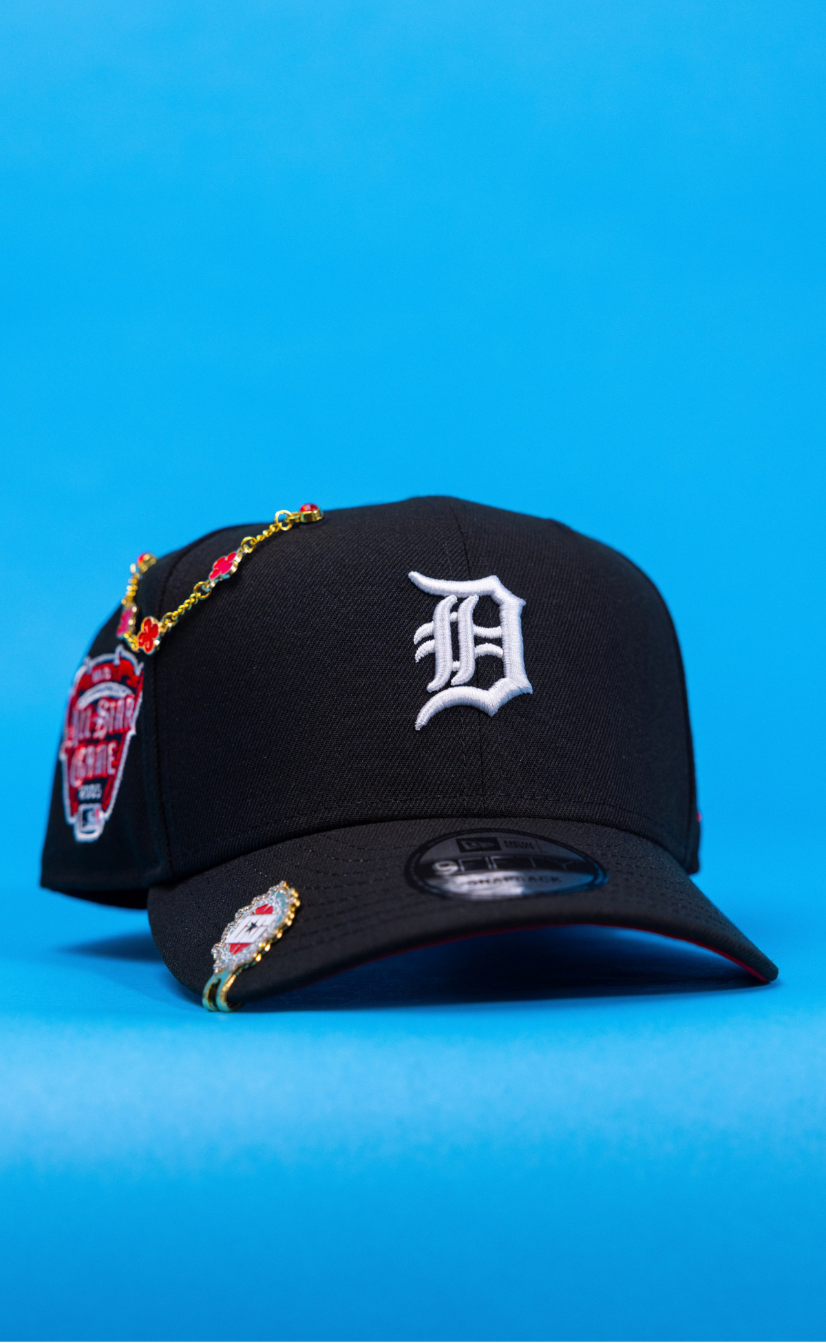 New Era Exclusive 9Fifty Black Detroit Tigers Snapback W/ All Star Game Side Patch