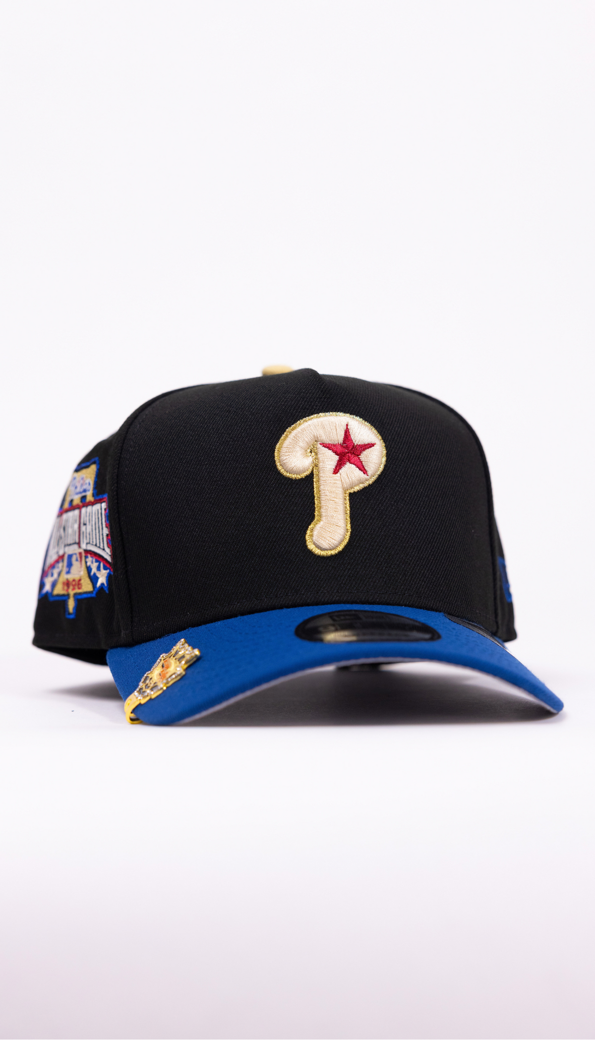 New Era 9Fifty A-Frame Black/Navy Philadelphia Phillies Snapback W/ 1996 All Star Game Side Patch