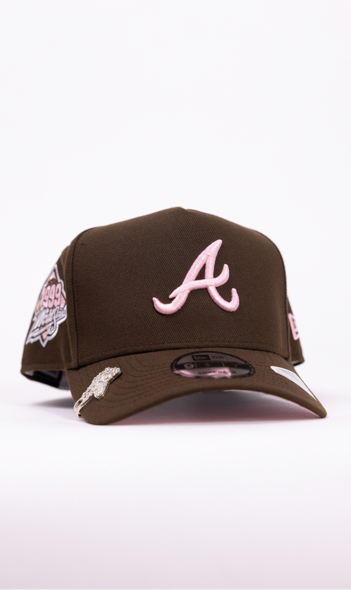 New Era 9Fifty A-Frame Brown Atlanta Braves Snapback W/ 1999 World Series Side Patch
