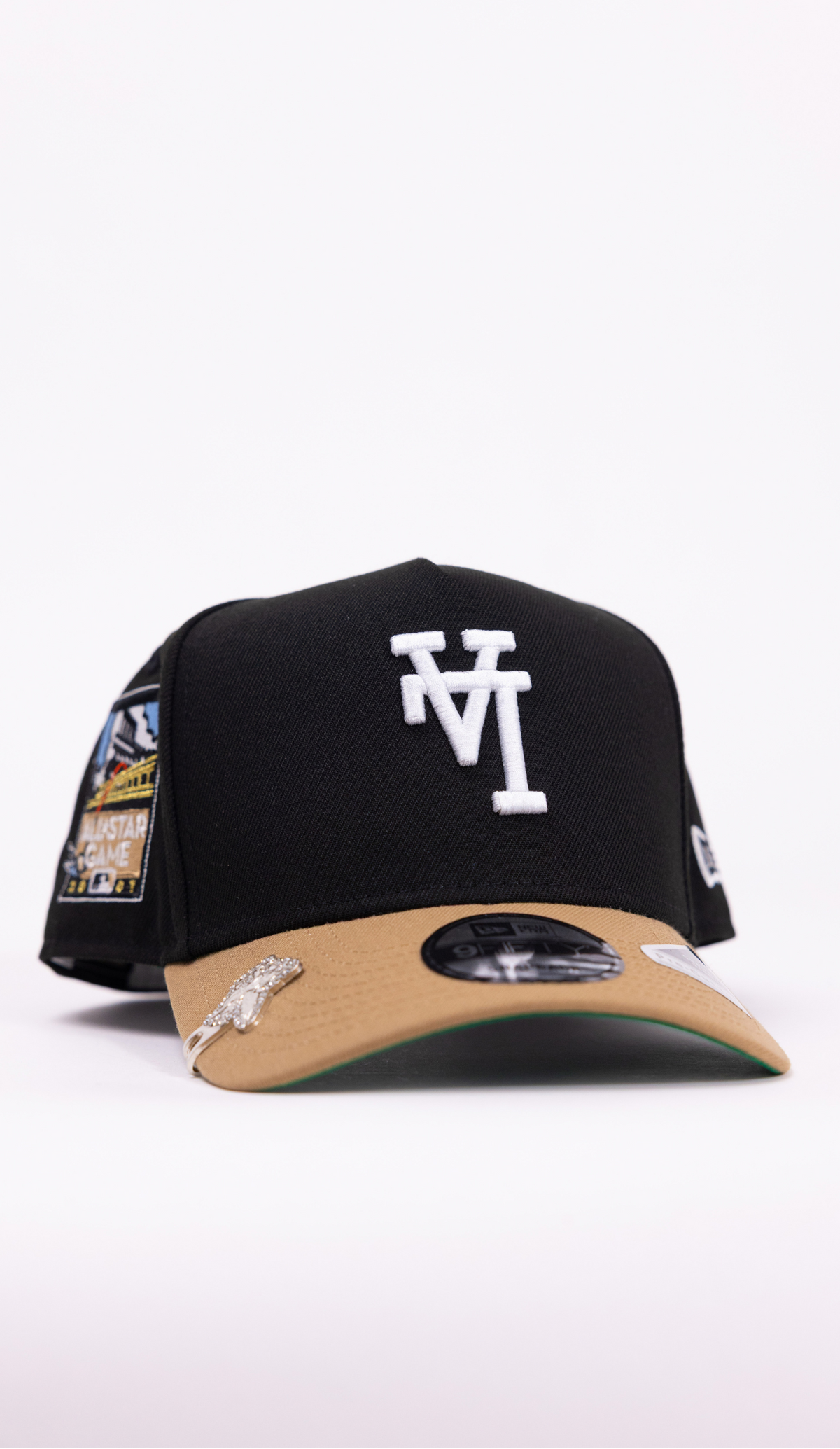 New Era 9Fifty A-Frame Black/Beige Upside Down Los Angeles Dodgers Snapback W/ All Star Game Side Patch