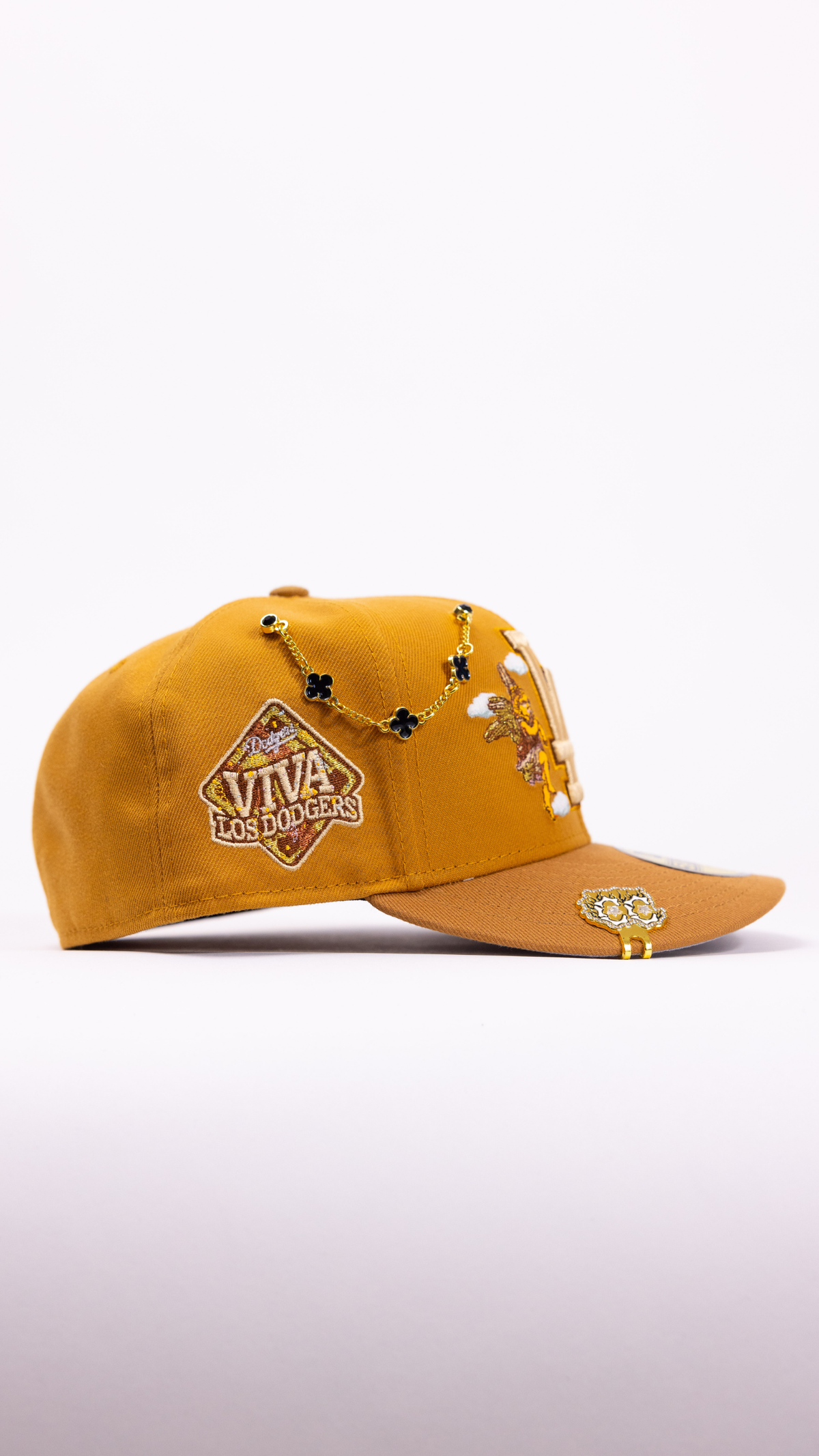 New Era Exclusive 59Fifty Bronze Los Angeles Dodgers "City Of Angels" W/ Viva Los Dodgers Side Patch