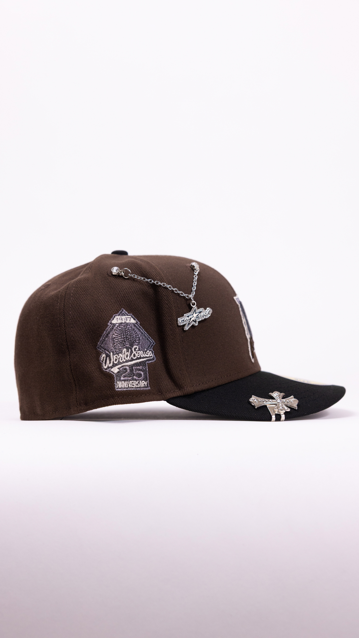 New Era Exclusive 59Fifty Brown/Black Miami Marlins W/ World Series Side Patch