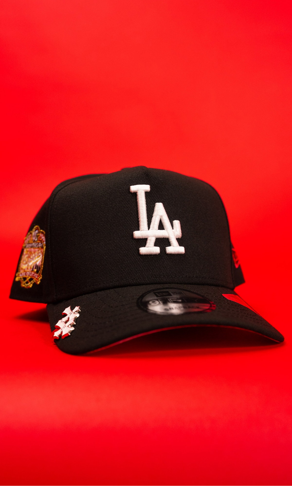 New Era 9Fifty A-Frame Black Los Angeles Dodgers Snapback W/ 40th Anniversary Side Patch