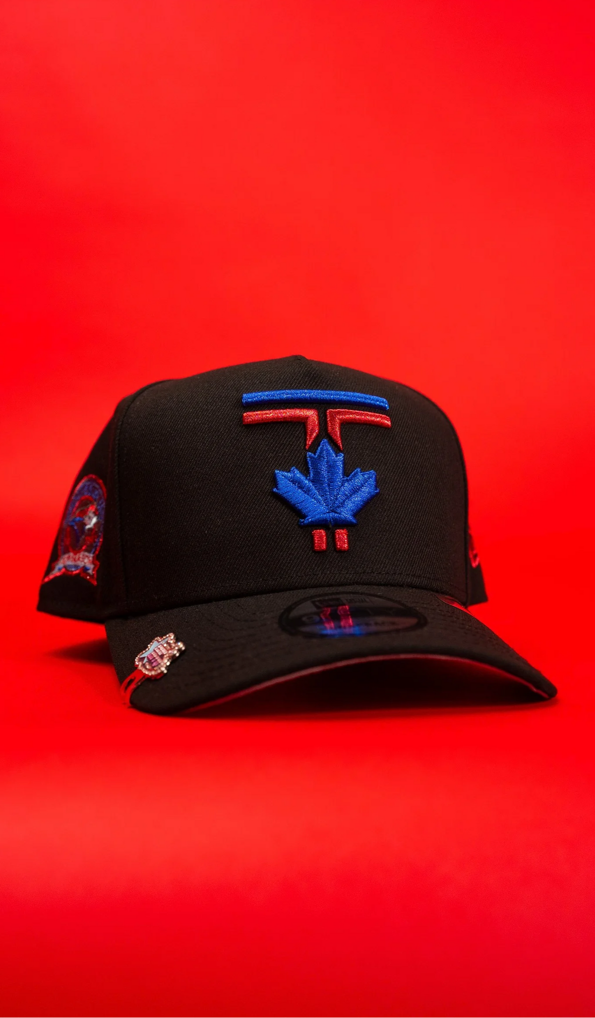 New Era 9Fifty A-Frame Black Toronto Blue Jays Snapback W/ 40th Season Side Patch