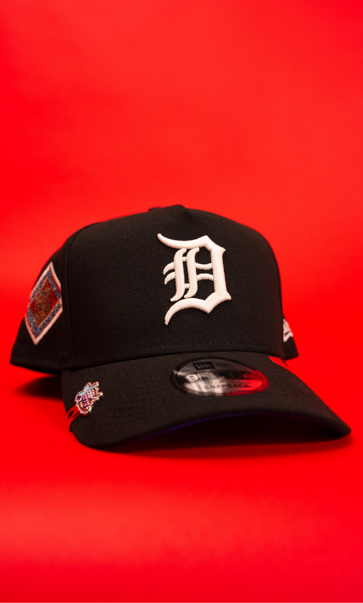 New Era 9Fifty A-Frame Black Detroit Tigers Snapback W/ World Series Side Patch