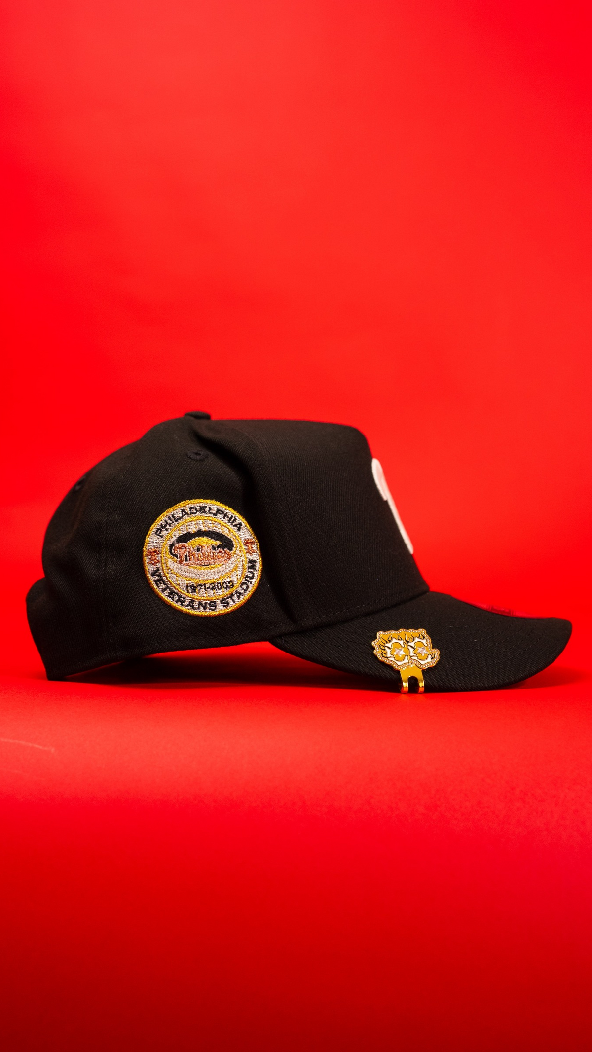 New Era 9Fifty A-Frame Black Philadelphia Phillies Snapback W/ Veterans Stadium Side Patch