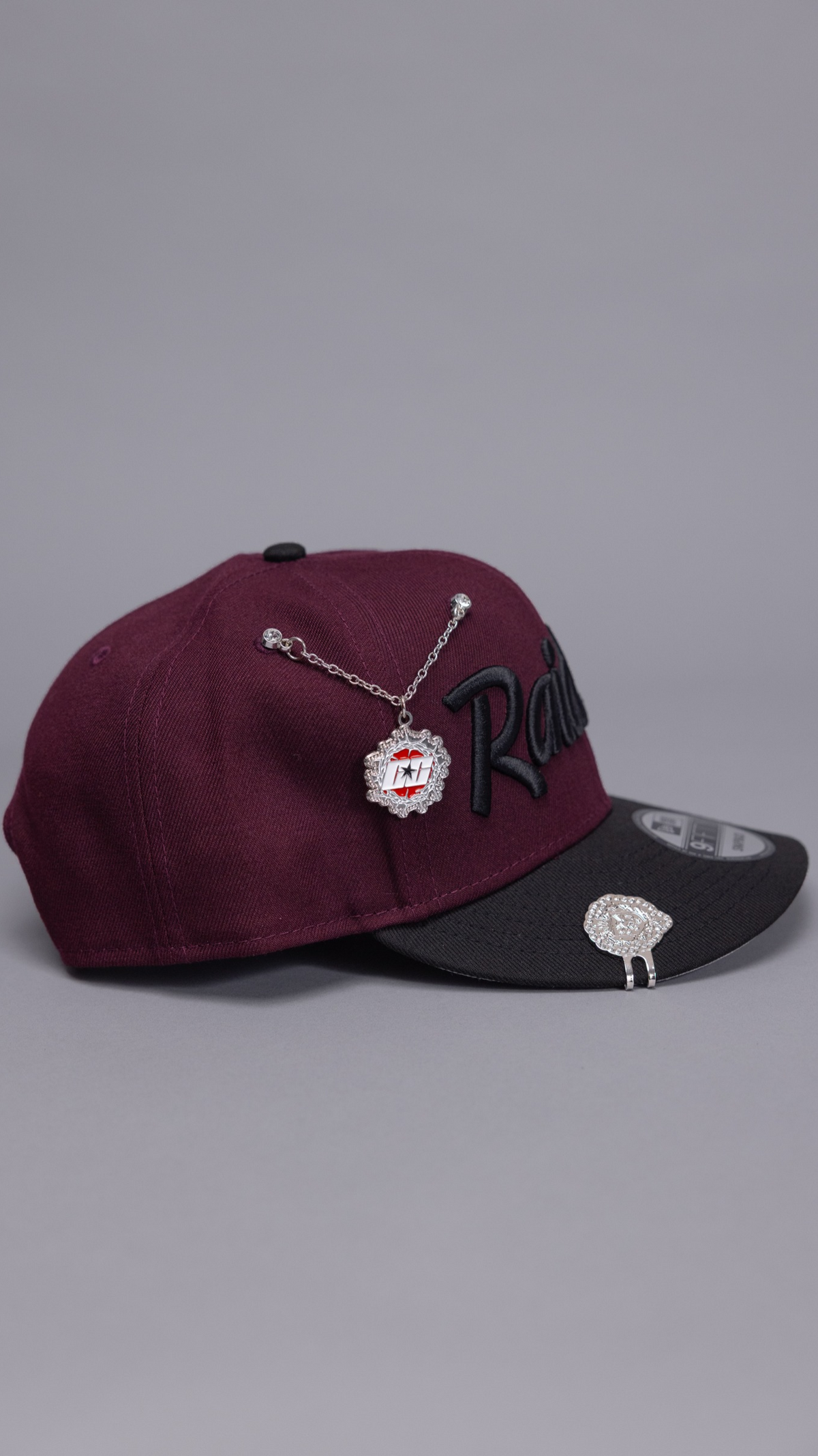 New Era Exclusive 9Fifty Burgundy/Black Las Vegas Raiders Script Snapback