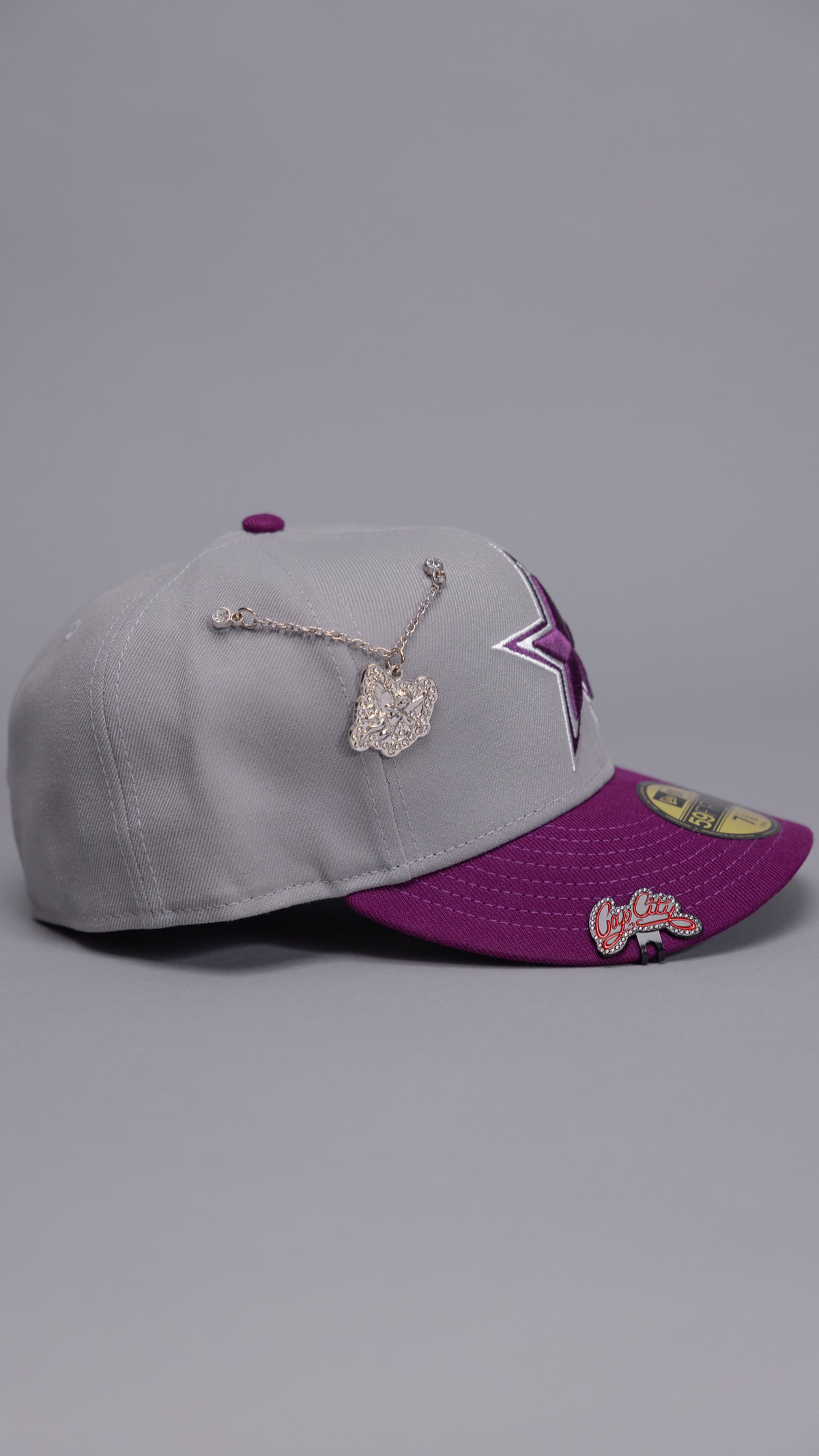 New Era Exclusive 59Fifty Grey/Maroon Dallas Cowboys Two Tone