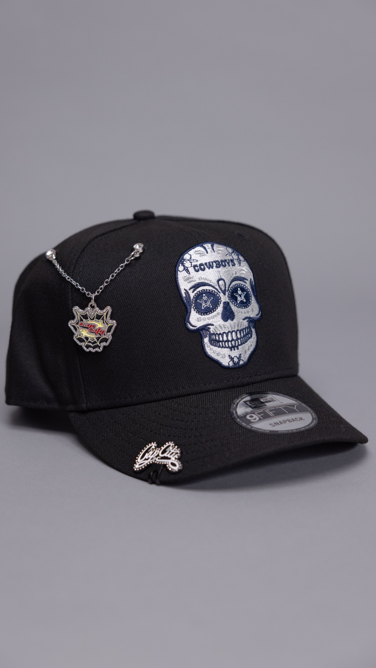 New Era Exclusive 9Fifty Black Cowboys "Calavera" Snapback