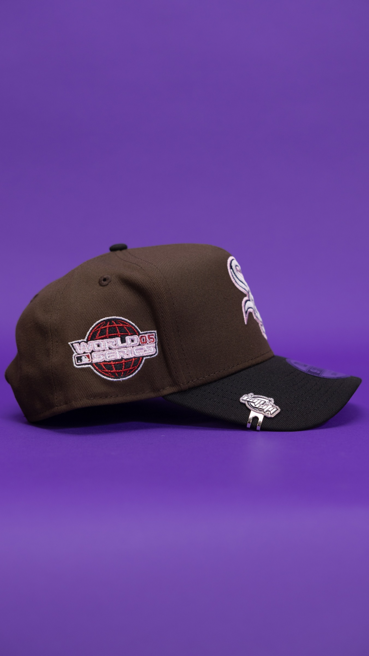 New Era 9Fifty A-Frame Brown/Black Chicago White Sox Snapback W/ 2005 World Series Side Patch