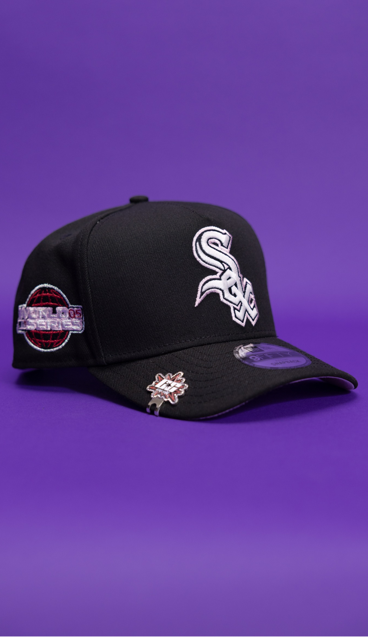 New Era 9Fifty A-Frame Black Chicago White Sox Snapback W/ 2005 World Series Side Patch
