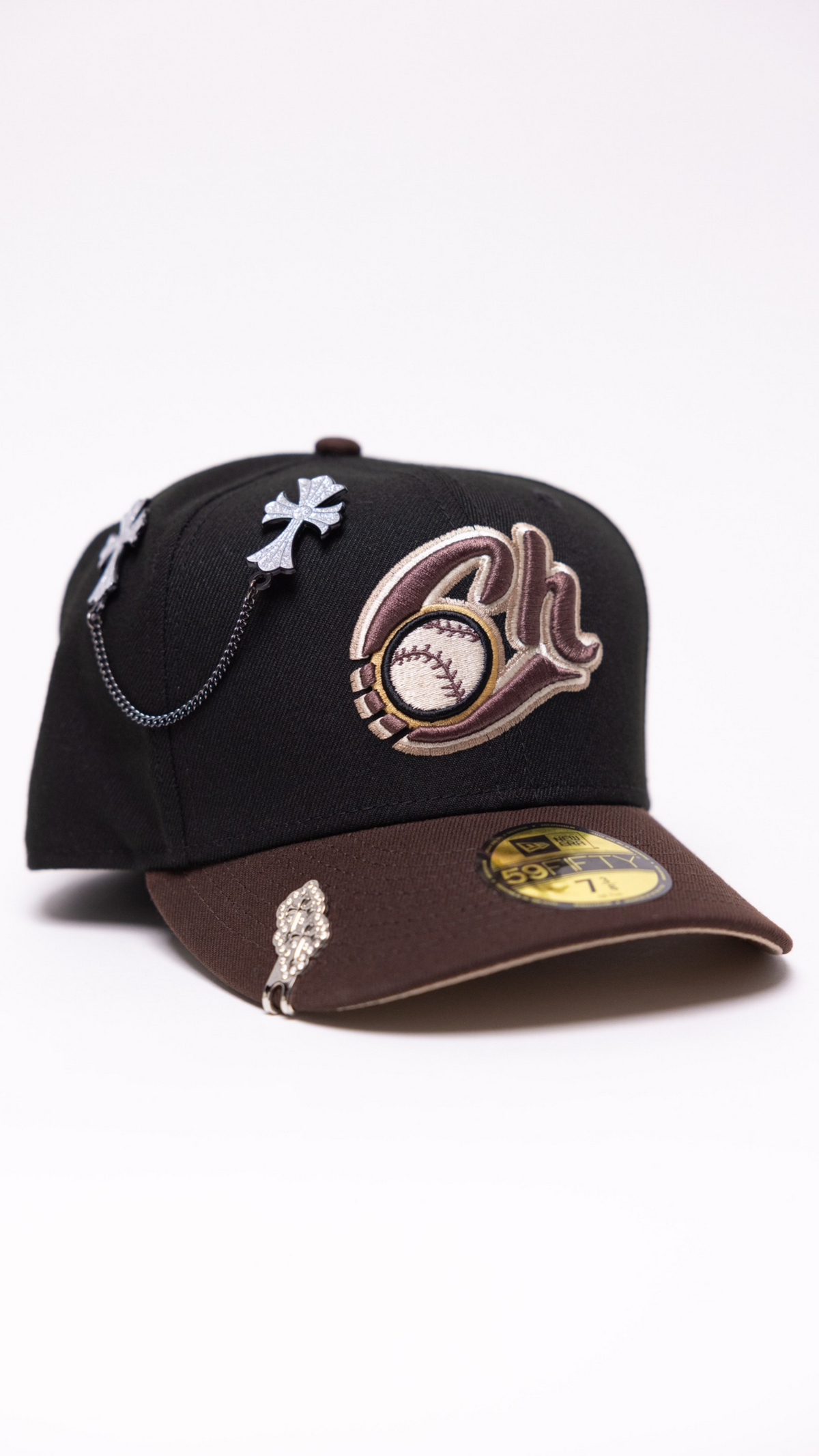 New Era Exclusive 59Fifty Black/Brown Charros De Jalisco Two Tone