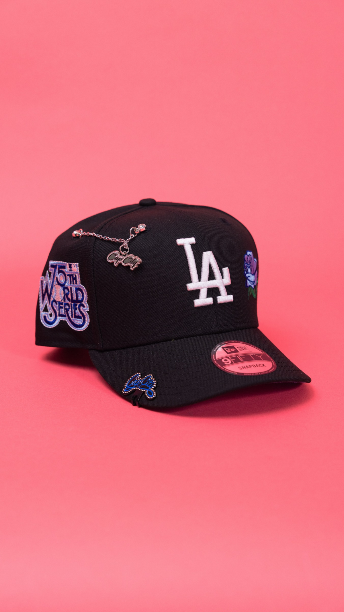Dodgers Blue Rose 9Fifty Snapback - Black