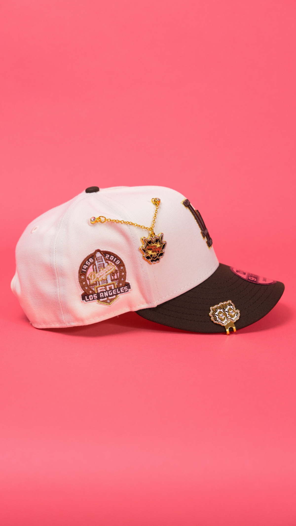 Dodgers 9Fifty Snapback - Chrome/Brown