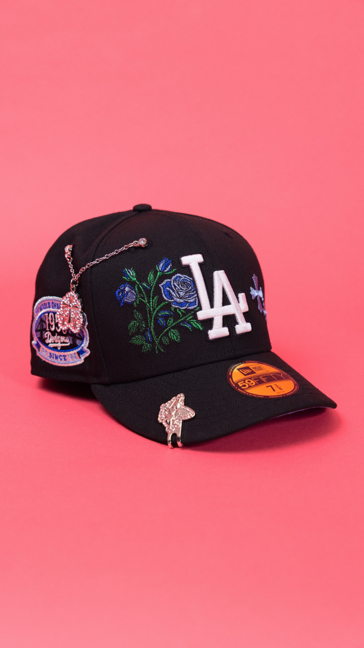 Dodgers Blooming Rose 59Fifty Fitted – Black