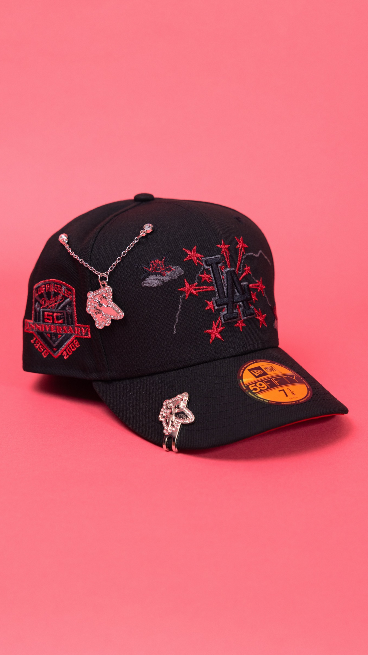 Dodgers Embroidery 59Fifty Fitted – Black