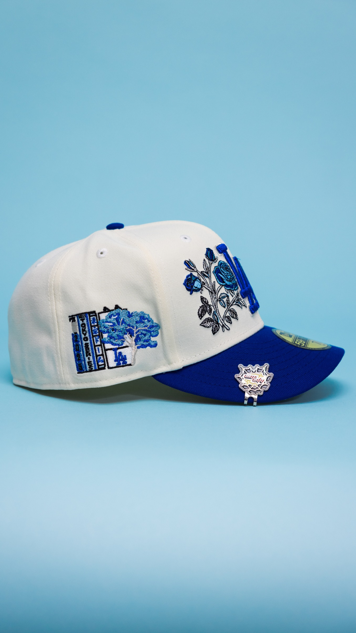 Dodgers Blooming Rose 59Fifty Fitted – Chrome/Blue