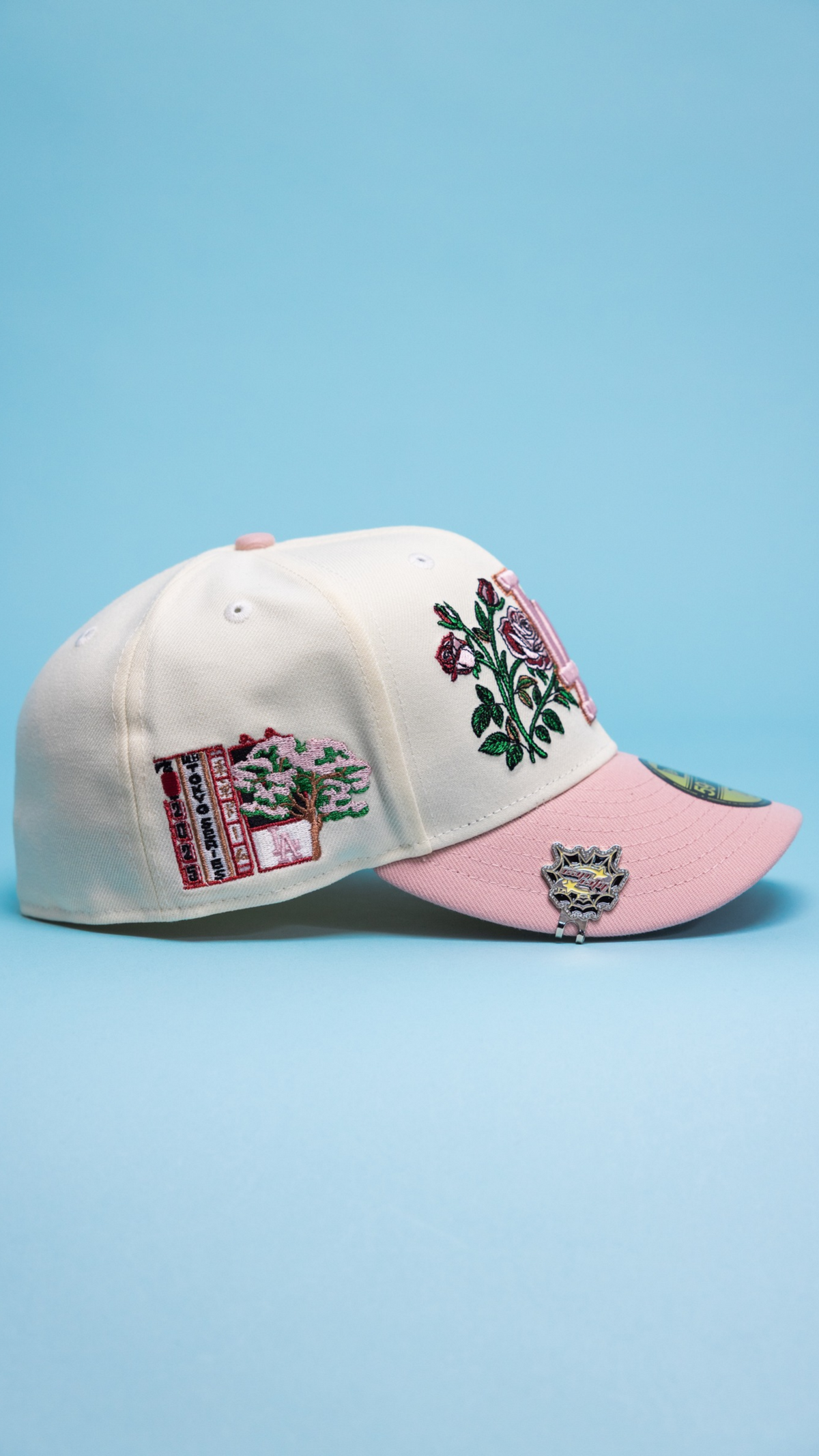 Dodgers Blooming Rose 59Fifty Fitted – Chrome/Pink
