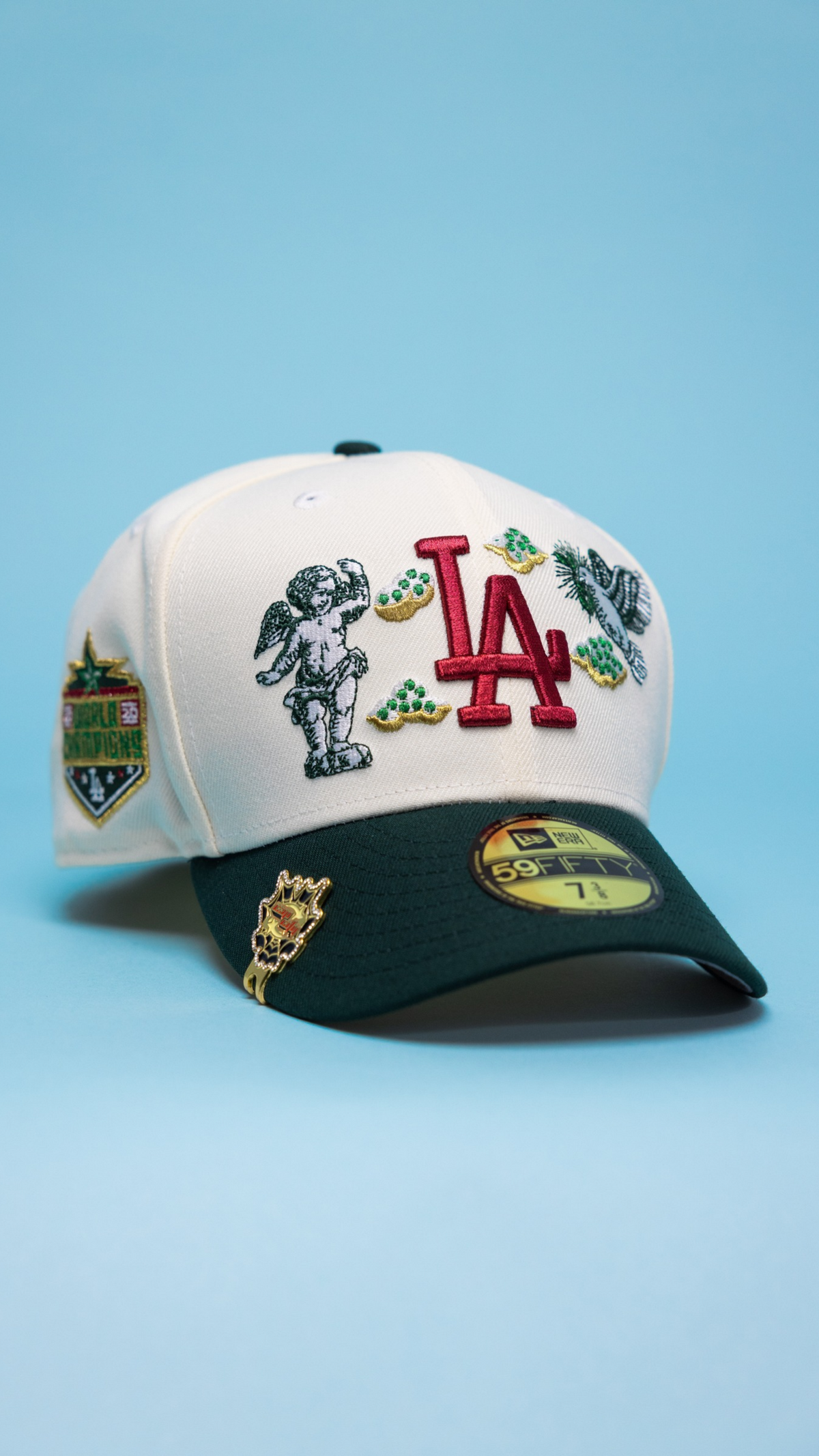 Dodgers Heavenly City 59Fifty Fitted – Chrome/Forest Green