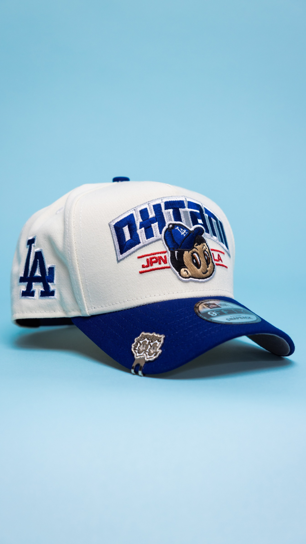 Dodgers Ohtani Script 9Fifty A-frame - Chrome/Blue