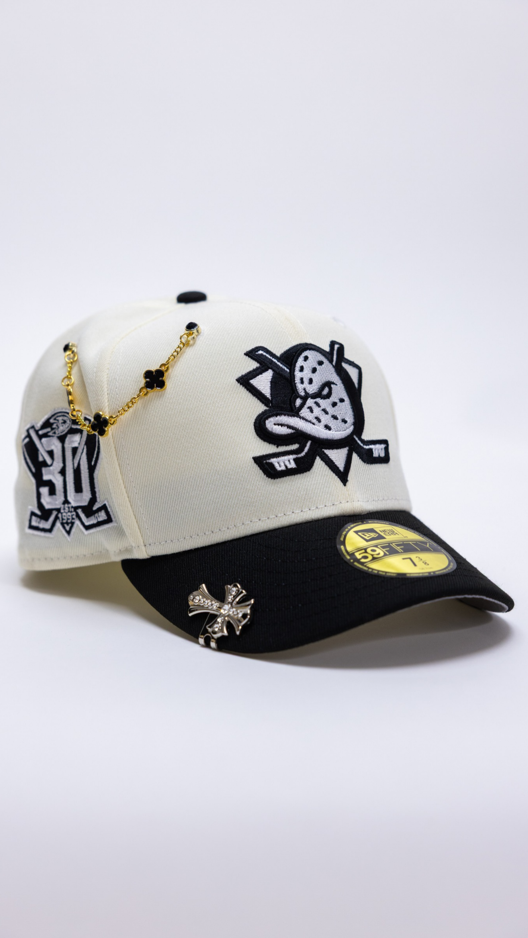 Anaheim Ducks 59Fifty Fitted – Chrome/Black