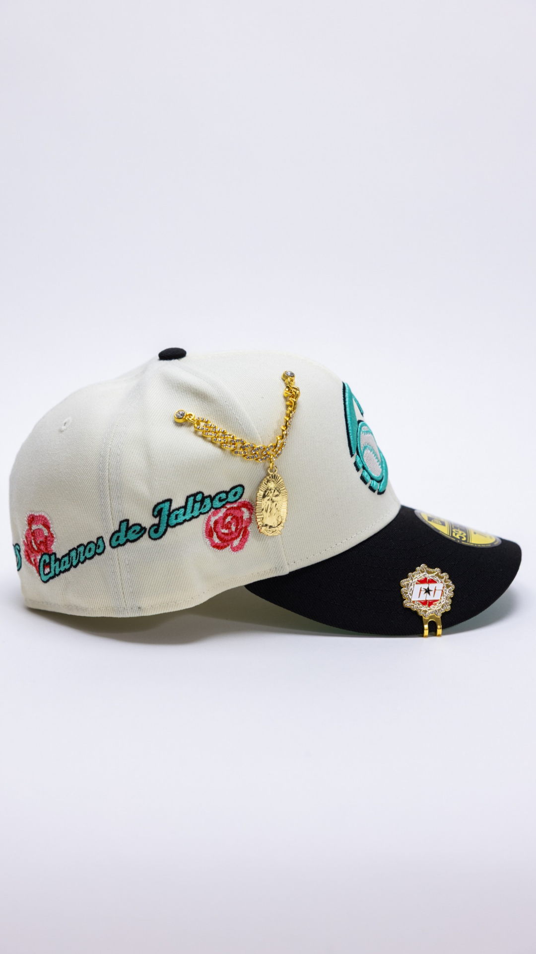 Charros De Jalisco 59Fifty Fitted – Chrome/Black