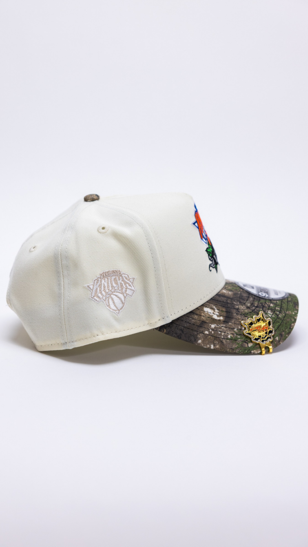 New York Knicks 9Forty A-frame - Chrome/Realtree