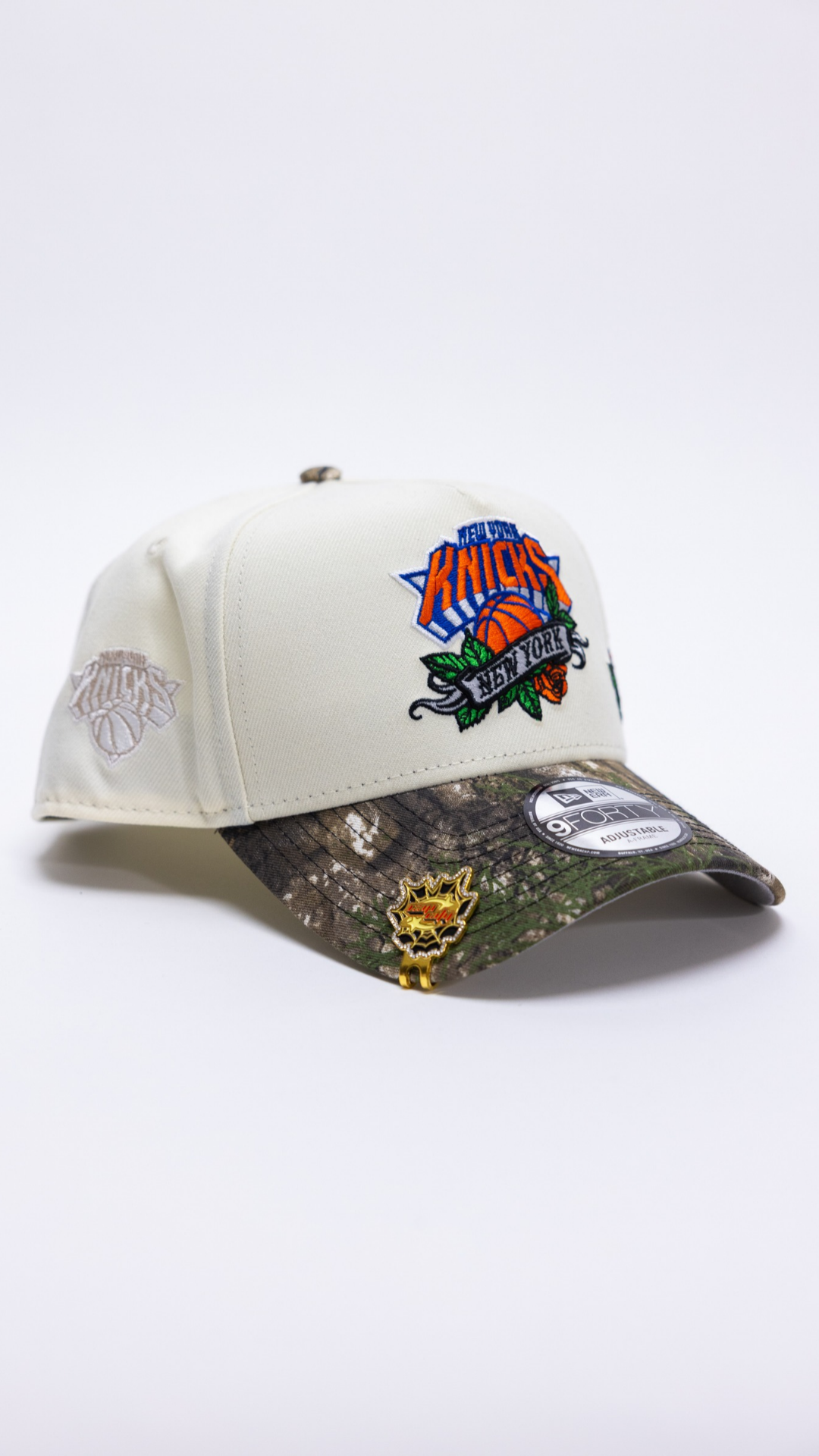 New York Knicks 9Forty A-frame - Chrome/Realtree