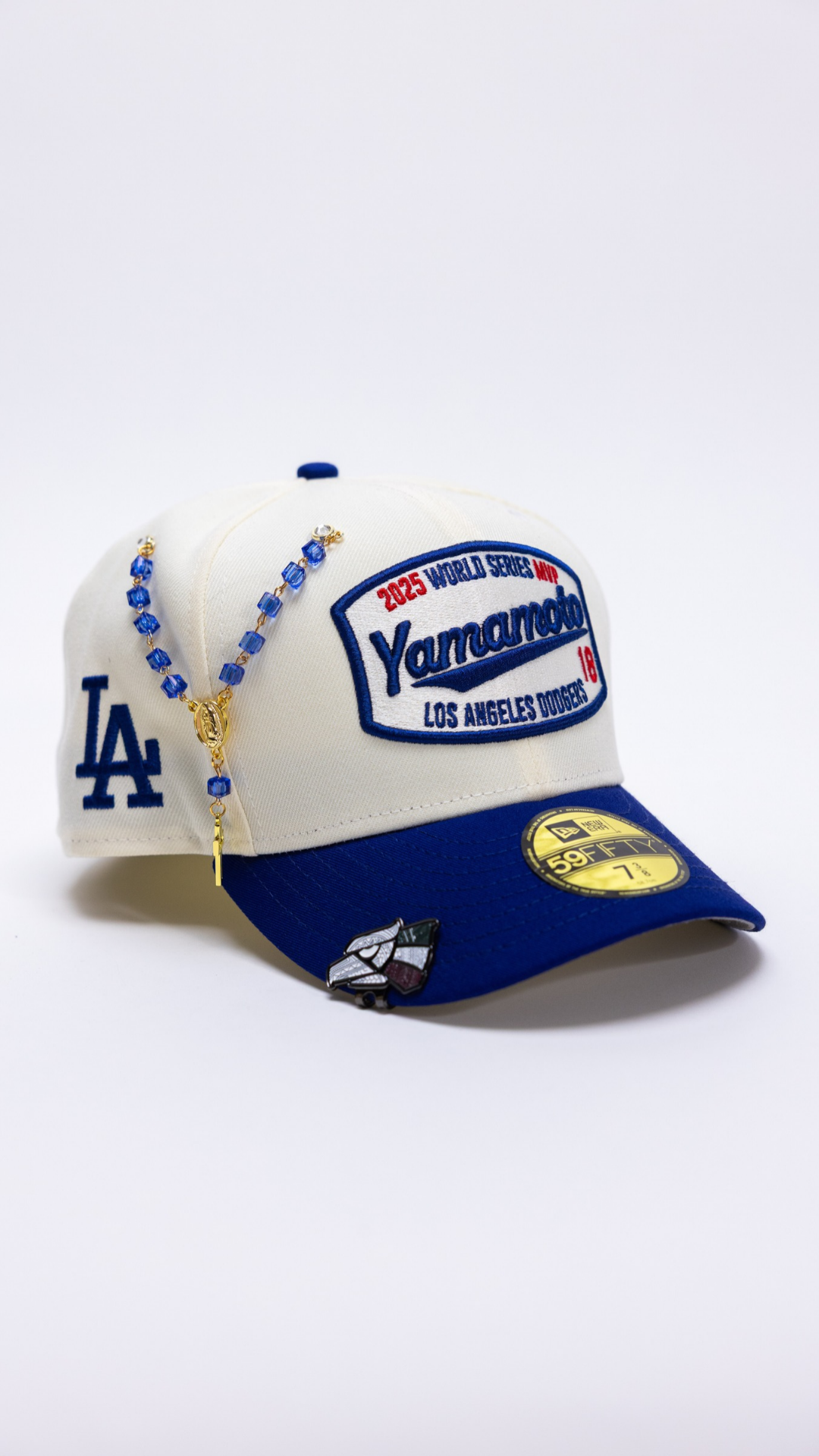 Dodgers Yoshinobu Yamamoto 59Fifty Fitted – Chrome/Blue