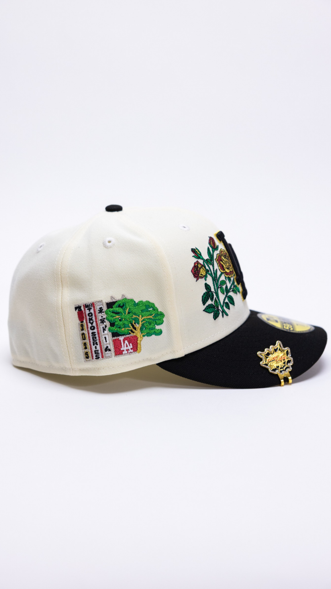 Dodgers Blooming Rose 59Fifty Fitted – Chrome/Black