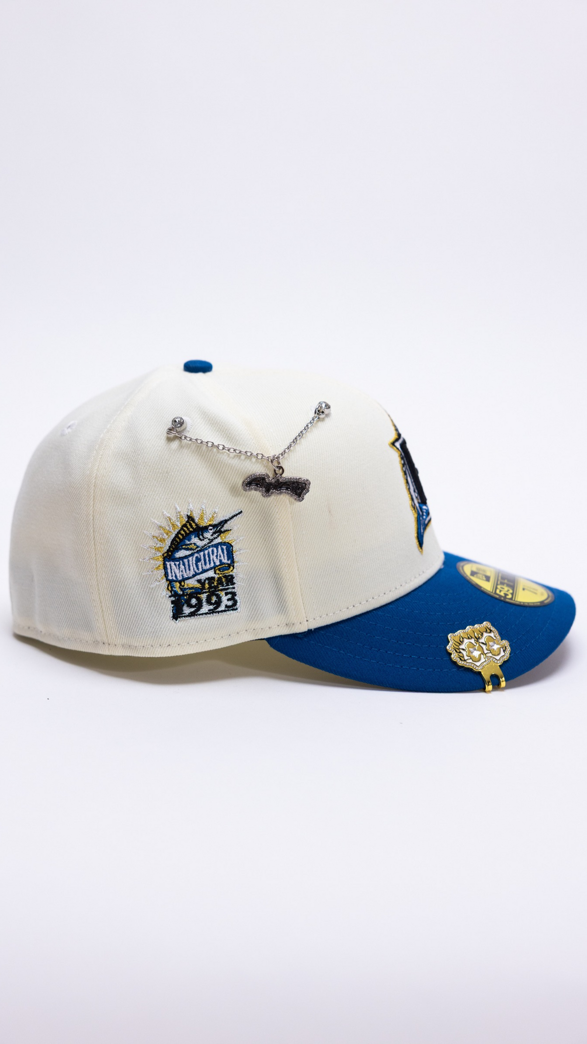 Miami Marlins 59Fifty Fitted – Chrome/Cobalt