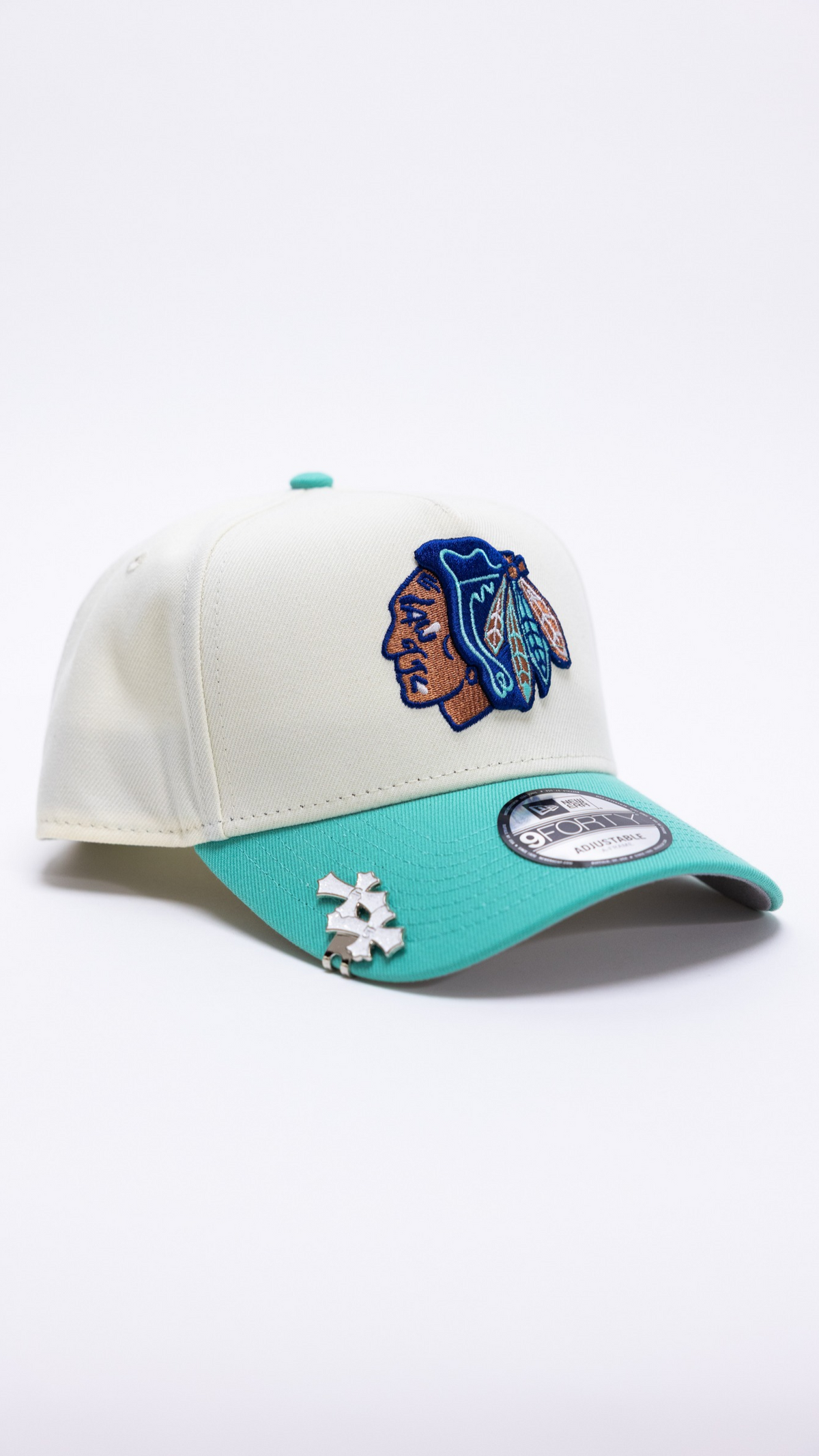 Chicago Blackhawks 9Forty A-frame - Chrome/Teal
