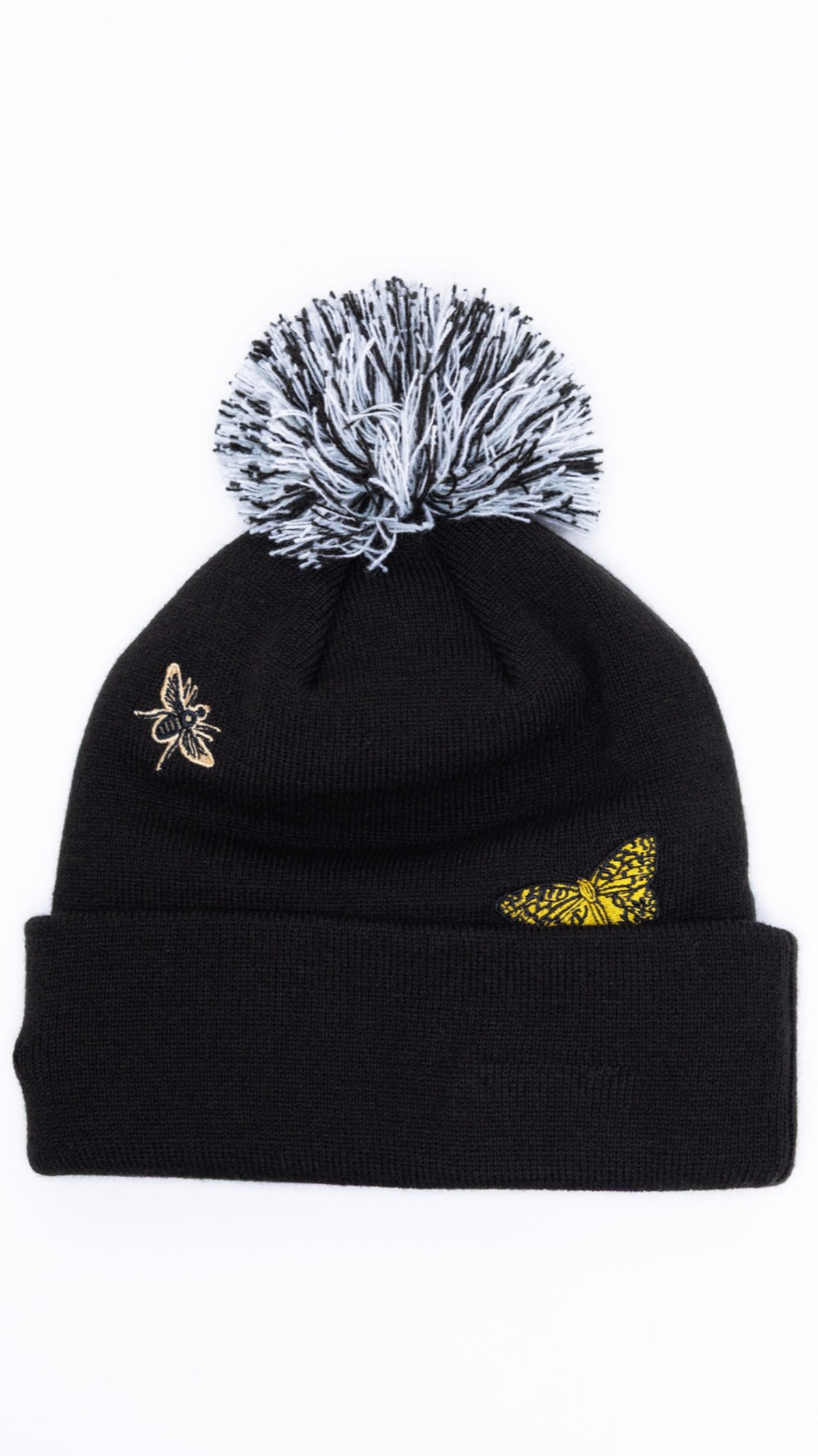 Las Vegas Raiders Pom Pom Knit Beanie - Black