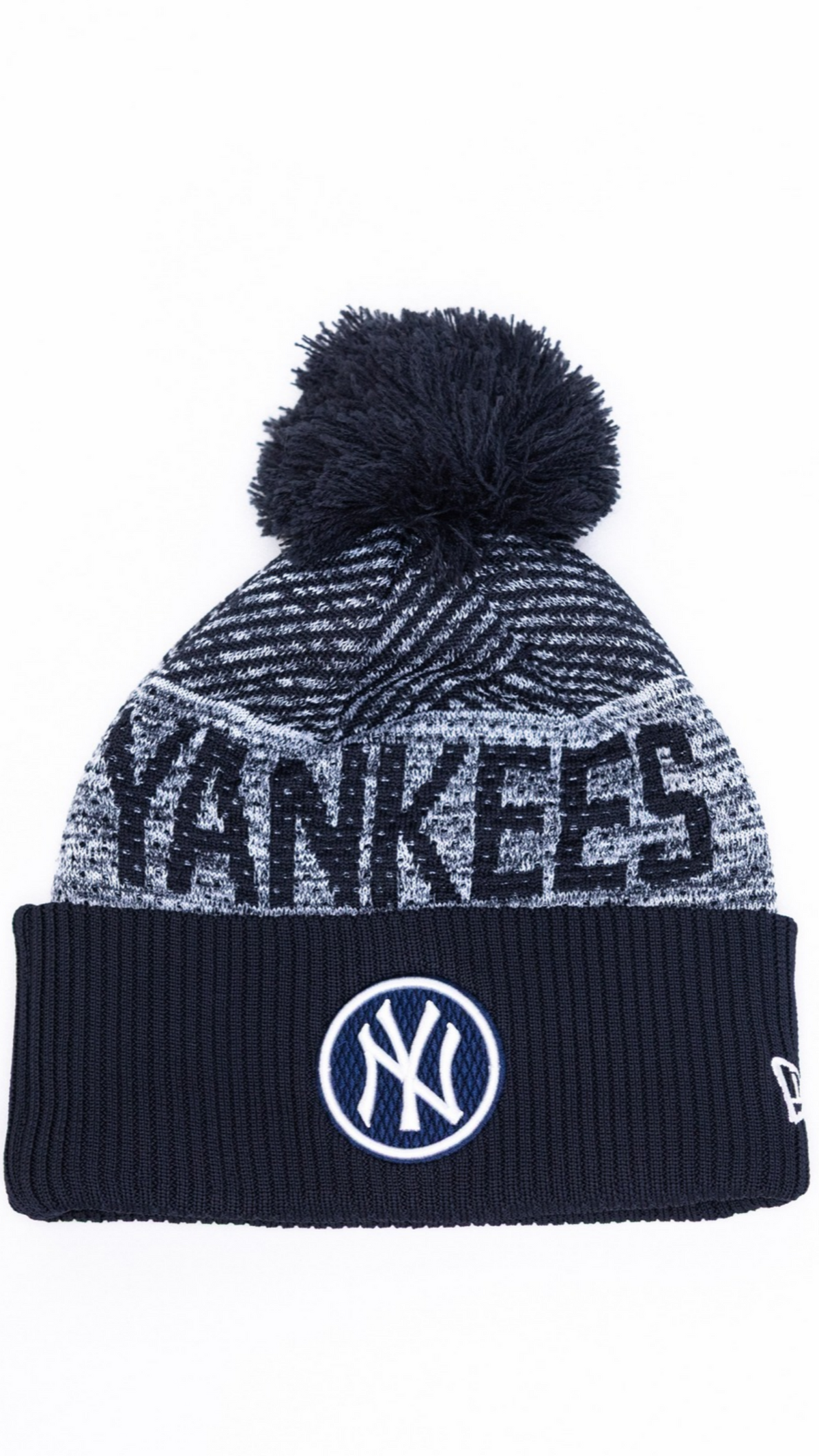 New York Yankees Pom Pom Knit Beanie - Navy