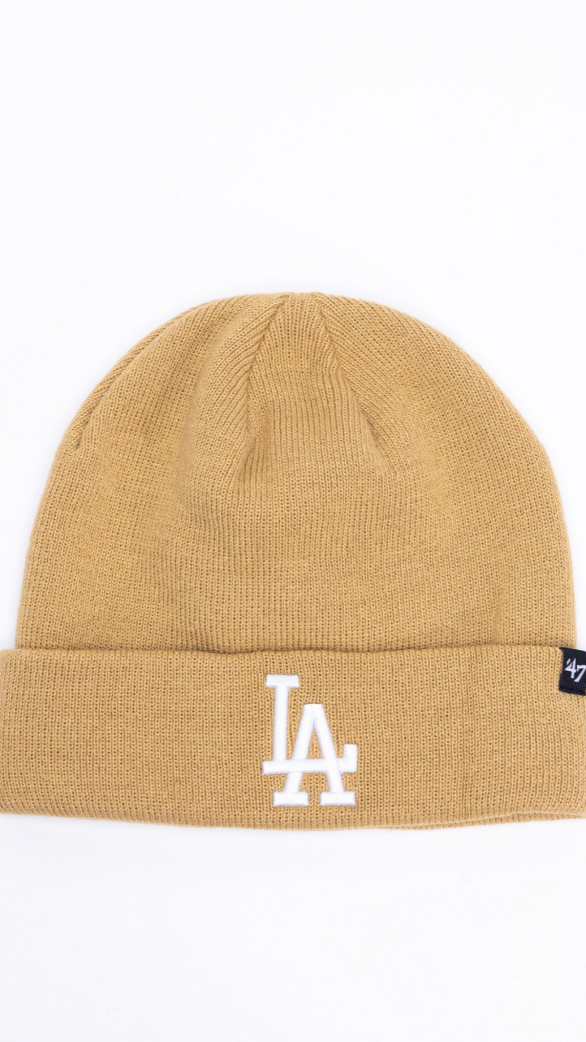 Los Angeles Dodgers Knit Beanie - Beige