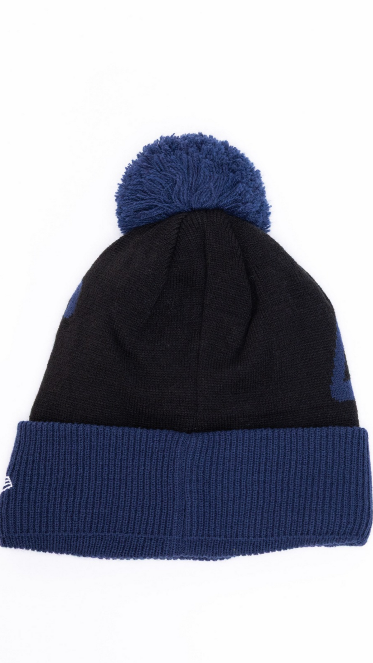 Dallas Cowboys Pom Pom Knit Beanie - Black/Navy