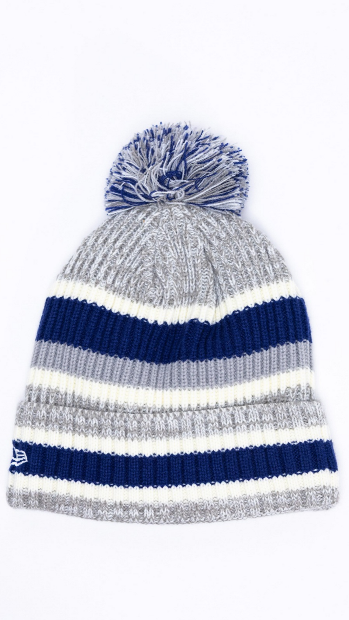 Los Angeles Dodgers Pom Pom Knit Beanie - Grey/Blue