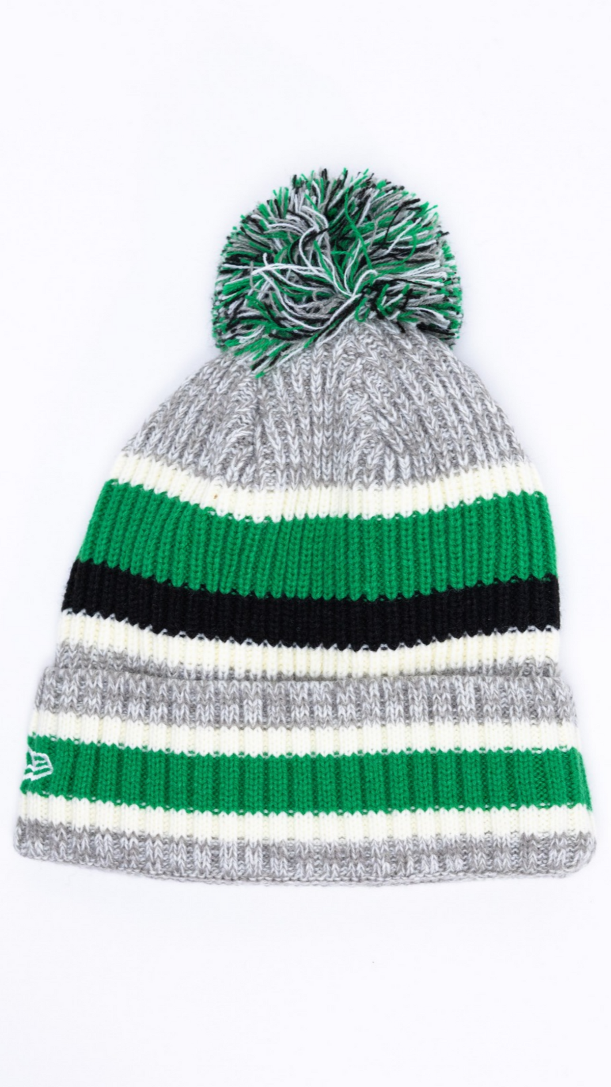 Philadelphia Eagles Pom Pom Knit Beanie - Grey/Green