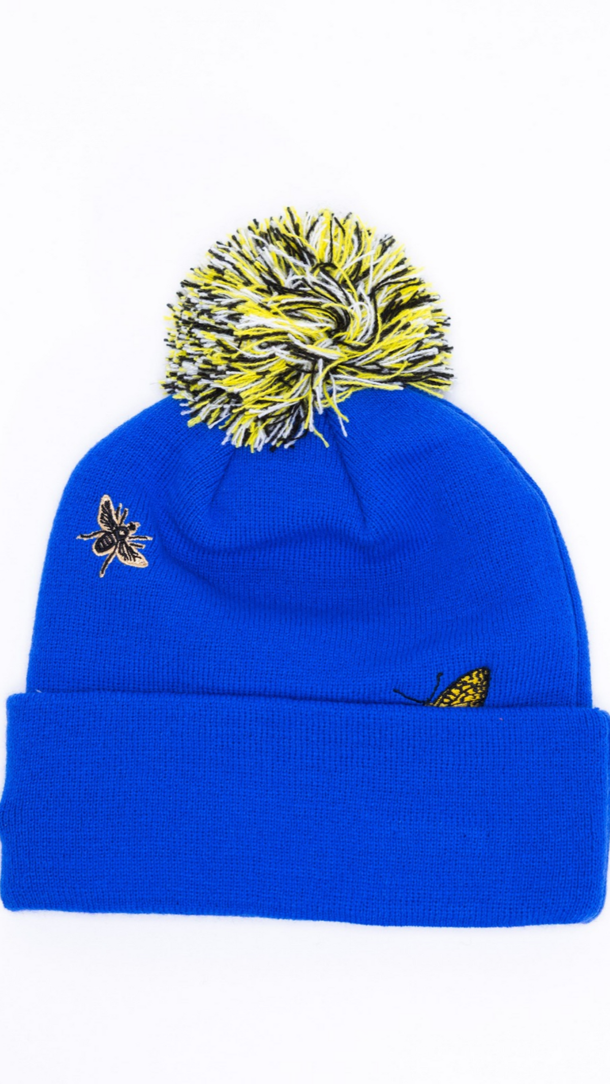 Los Angeles Rams Pom Pom Knit Beanie - Blue