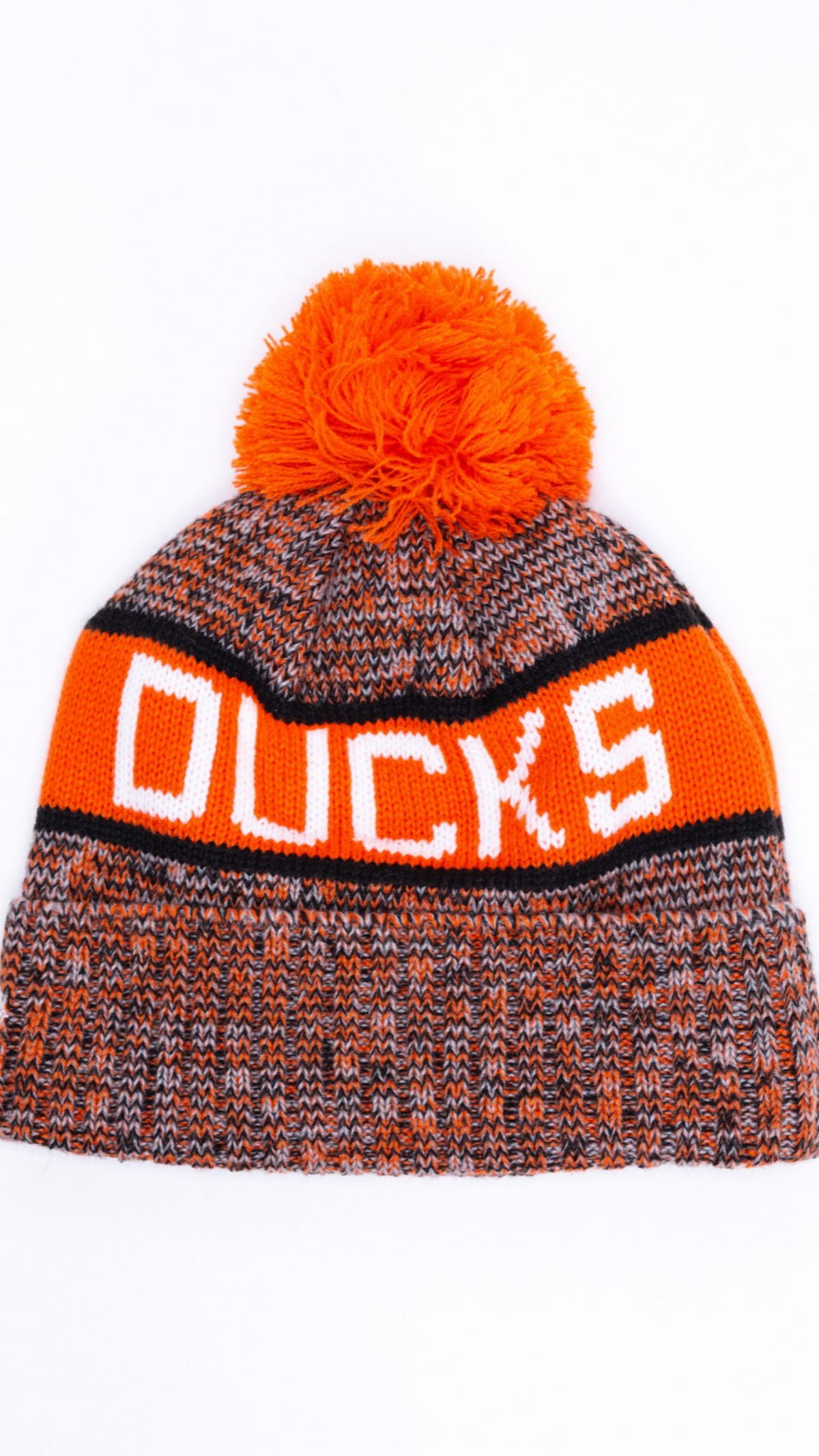 Anaheim Ducks Pom Pom Knit Beanie - Orange