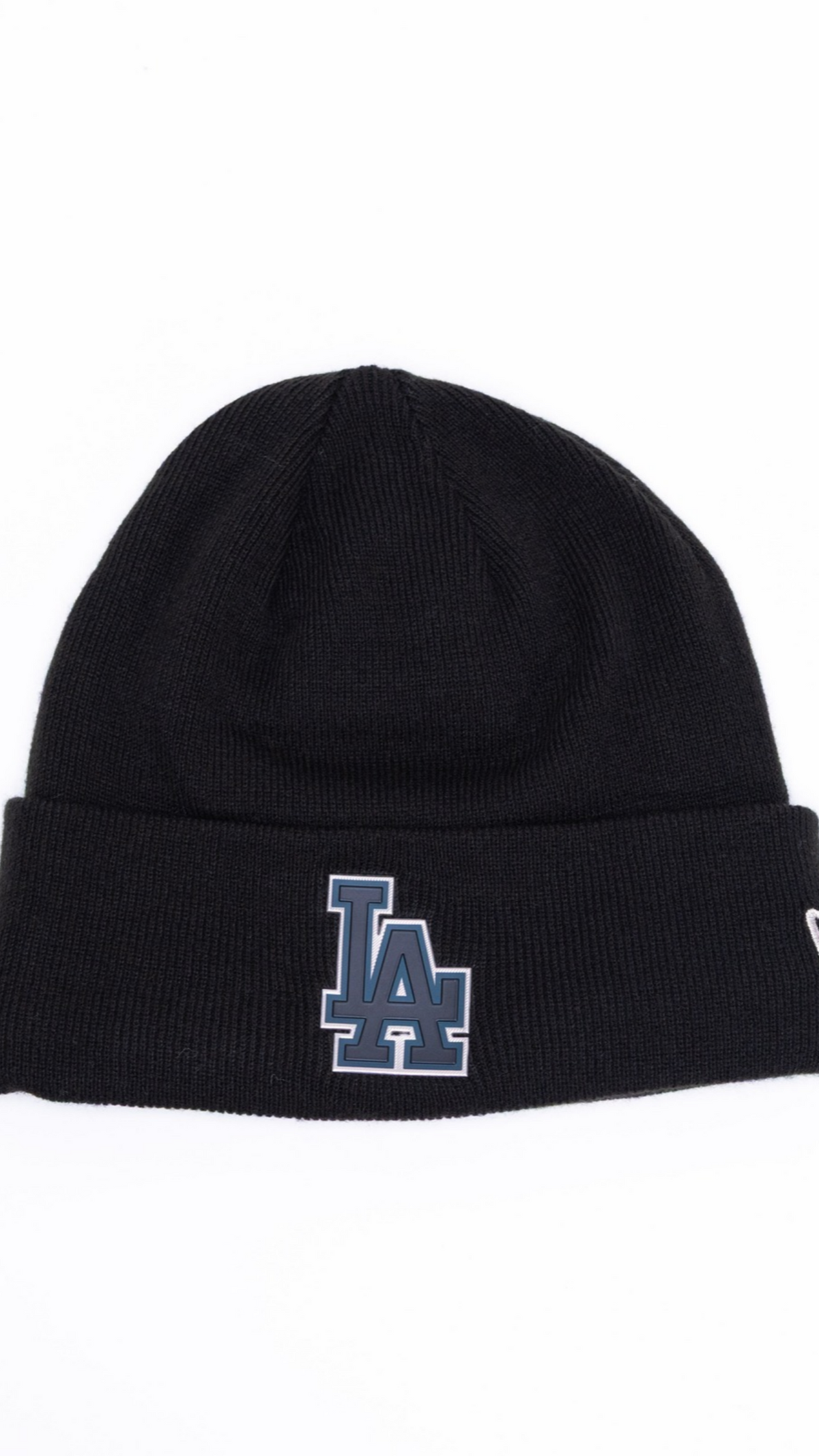 Los Angeles Dodgers Blacked Out Knit Beanie - Black