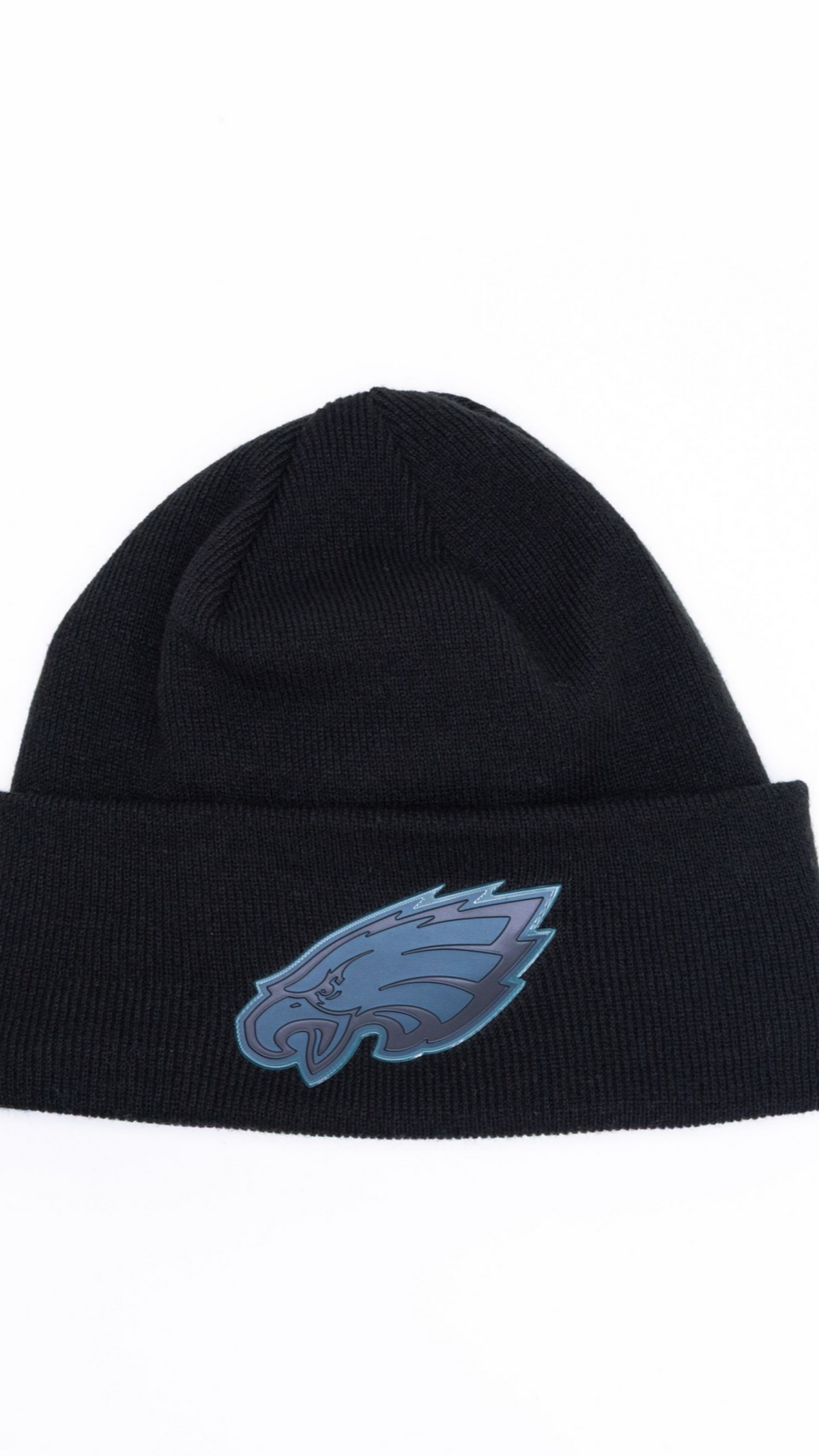 Philadelphia Eagles Blacked Out Knit Beanie - Black