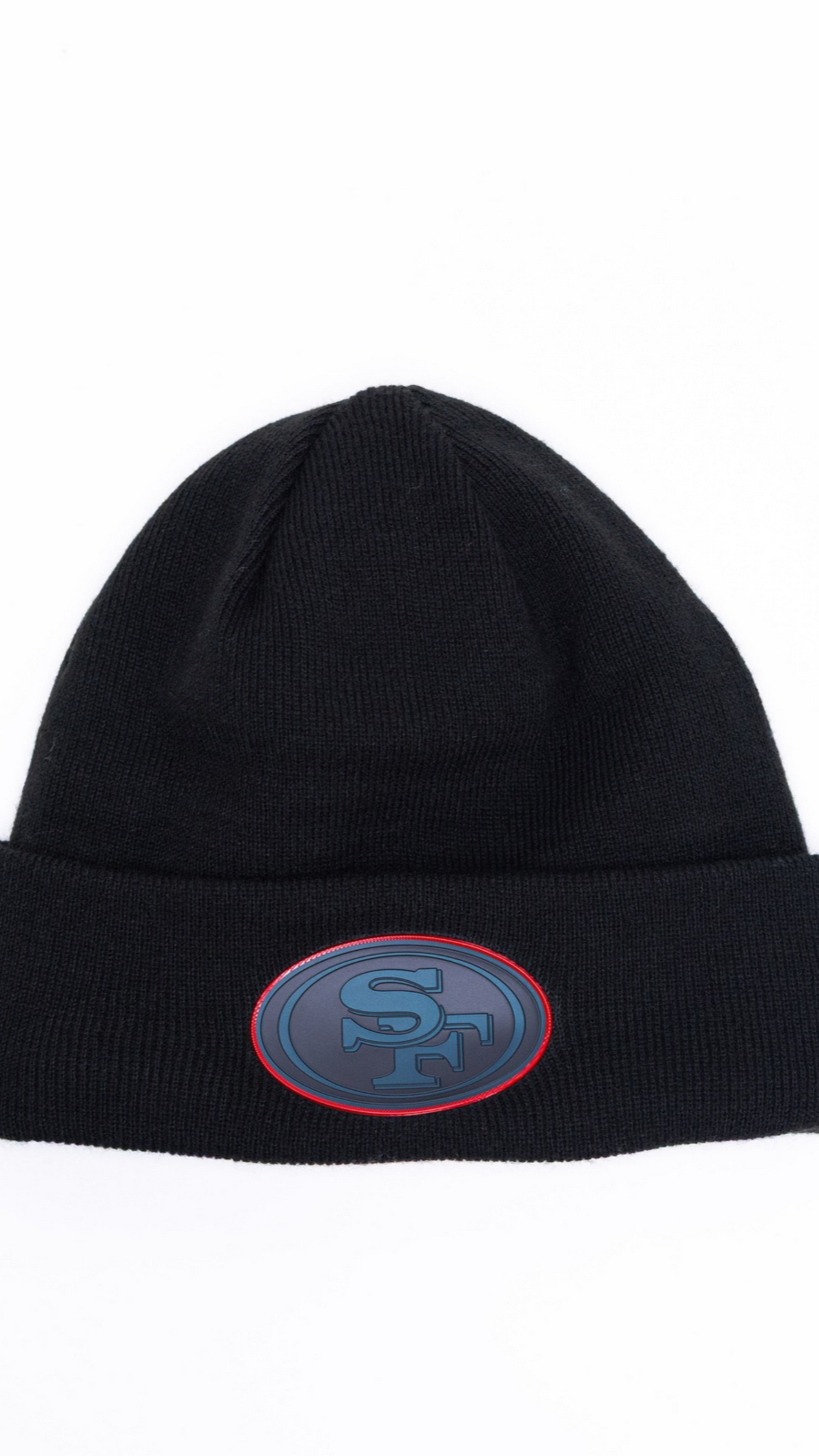 San Francisco 49ers Blacked Out Knit Beanie - Black